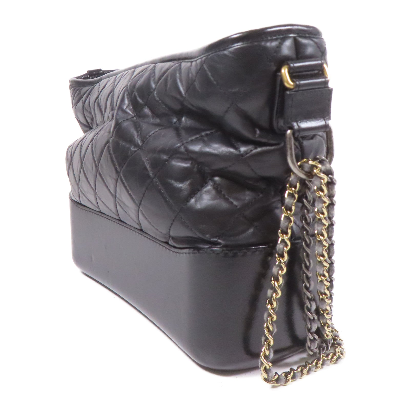 CHANEL 牛皮皮革Gabrielle鏈帶肩背袋