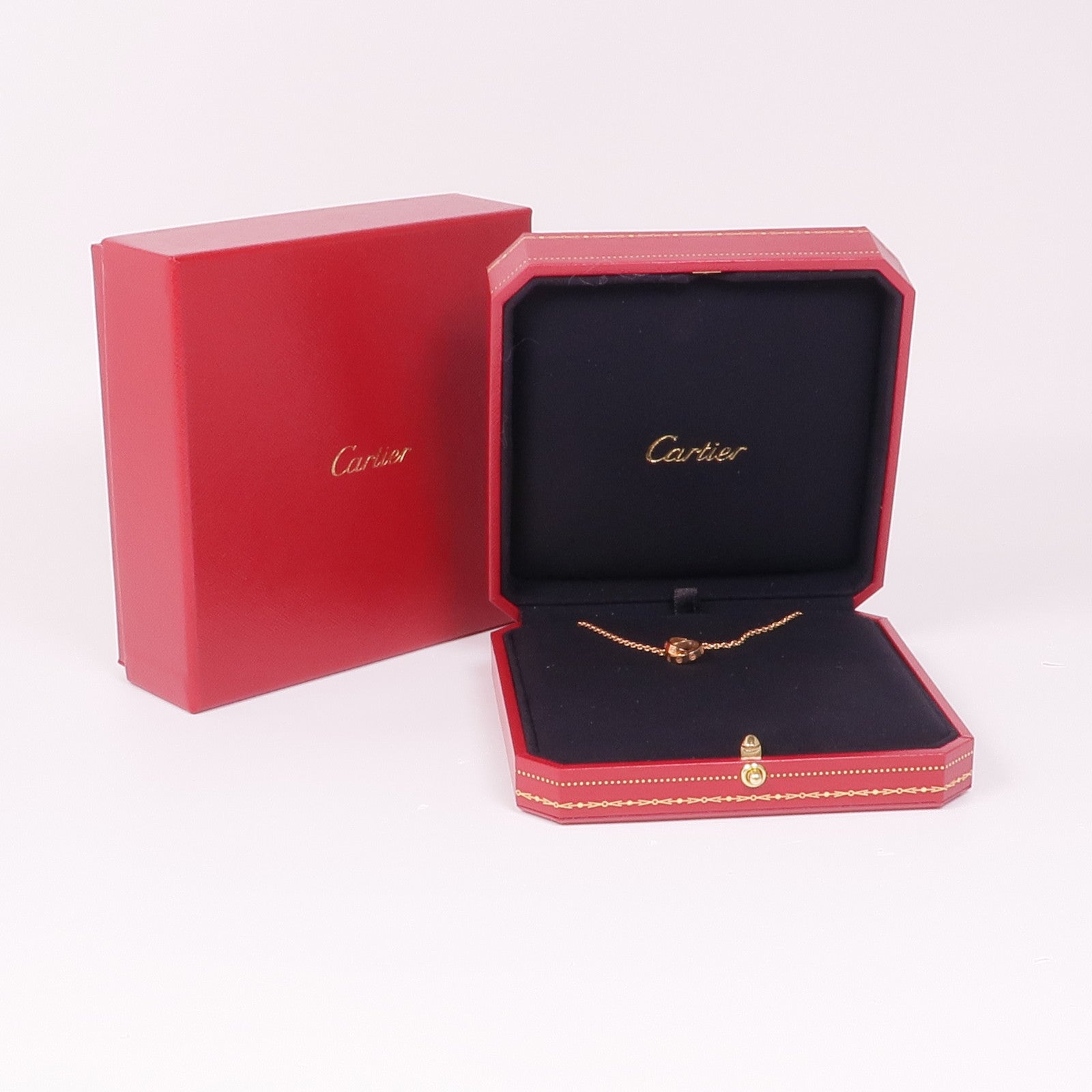 CARTIER 18K玫瑰金Love Necklace項鍊