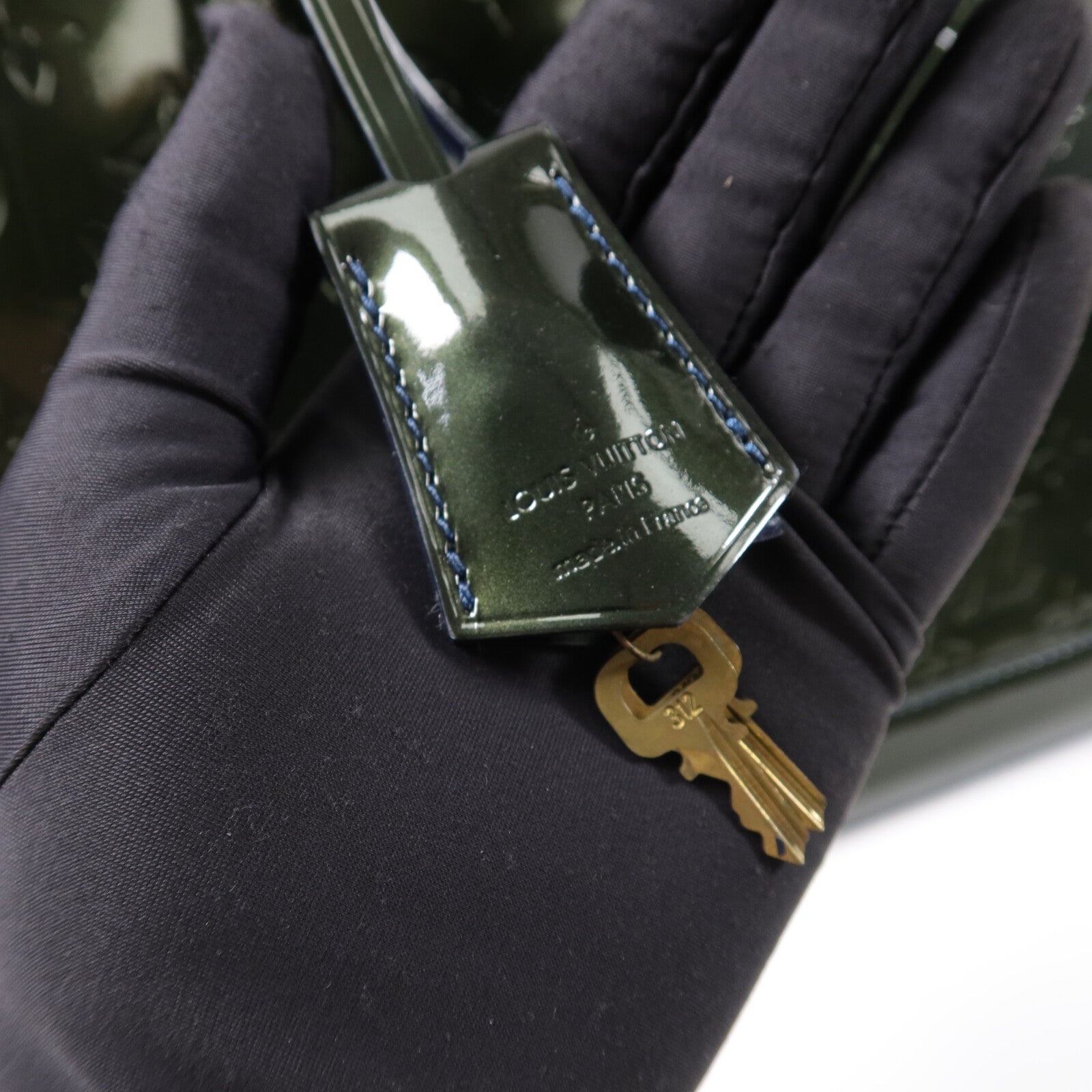 LOUIS VUITTON Monogram Vernis Alma GM手挽袋