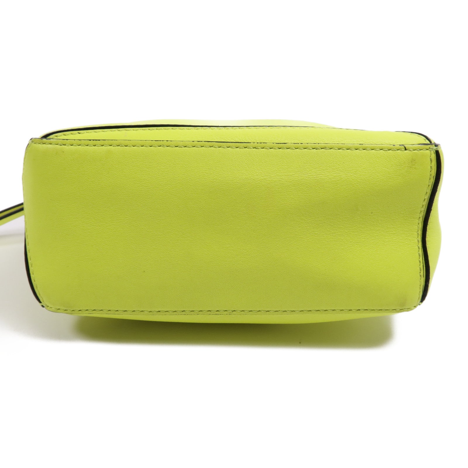 LOEWE 牛皮皮革Mini Puzzle銀扣手挽肩背兩用袋