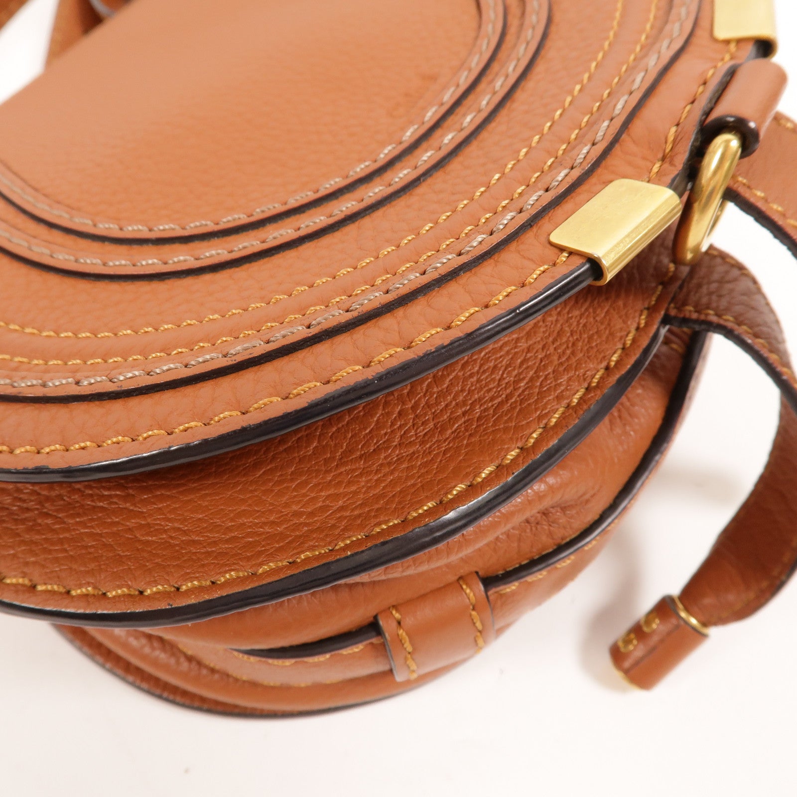 Chloe 牛皮皮革Marcie Small Saddle肩背袋