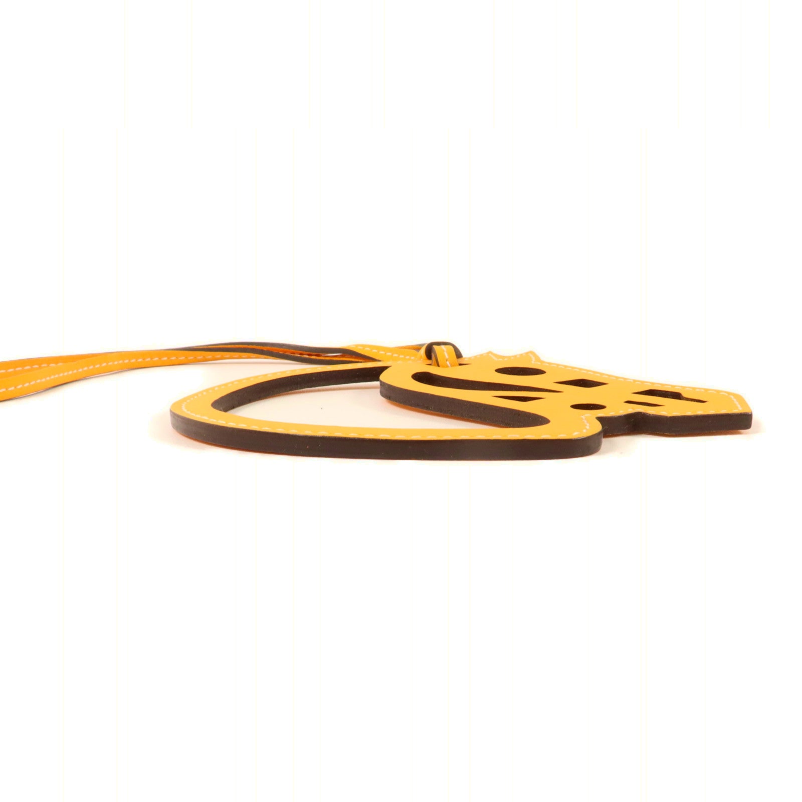 HERMES Swift皮革Paddock Cheval Charm掛飾Jaune Ambre