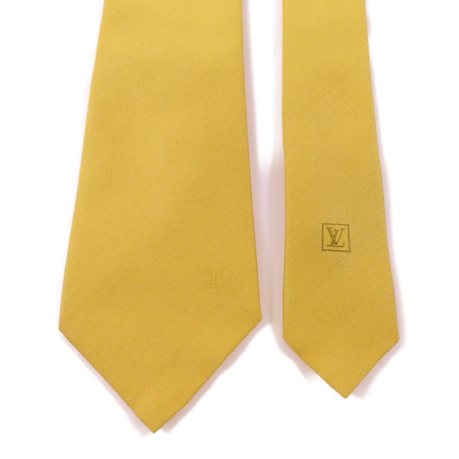 LOUIS VUITTON LV Tie Yellow Silk