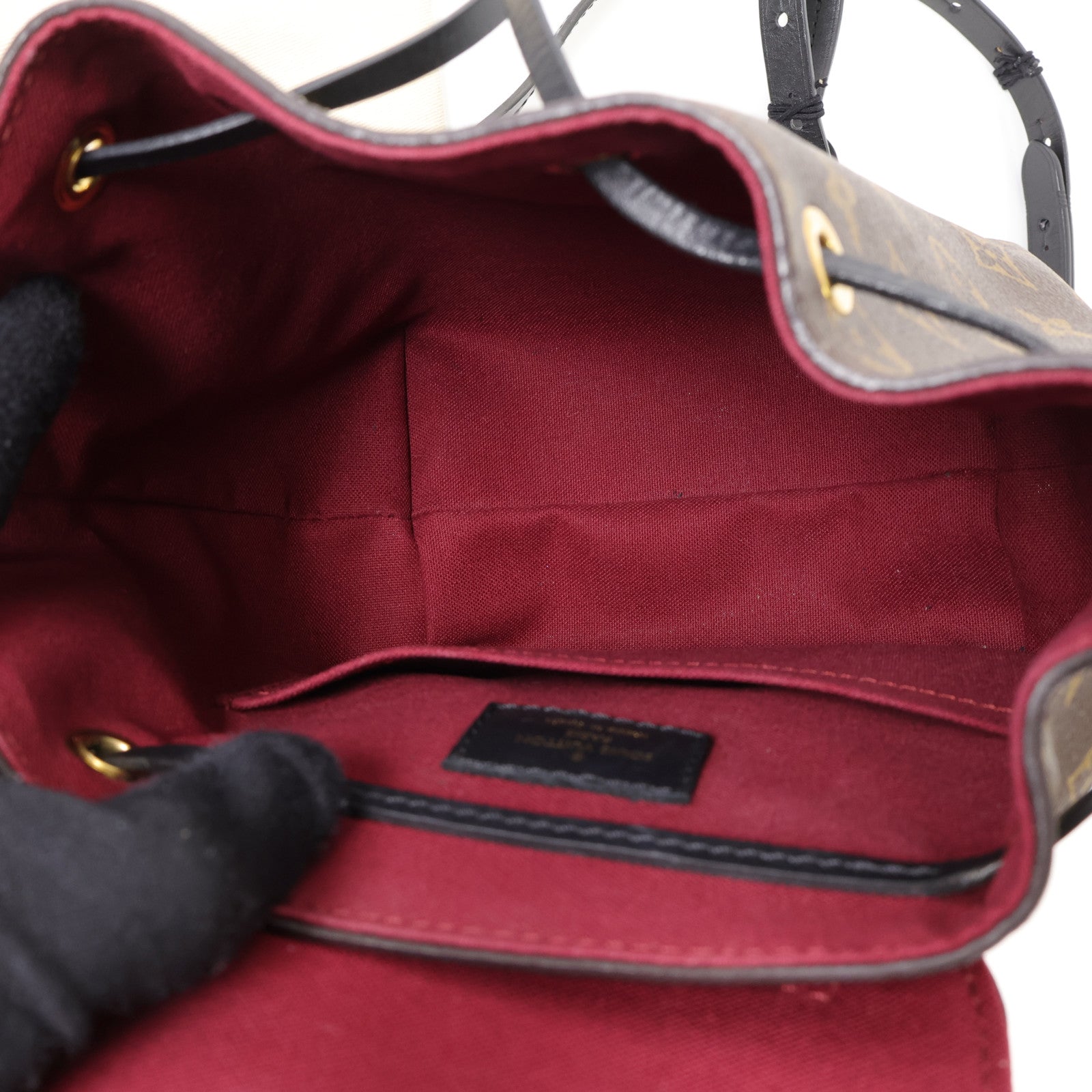 LOUIS VUITTON Monogram Montsouris BB金扣背包