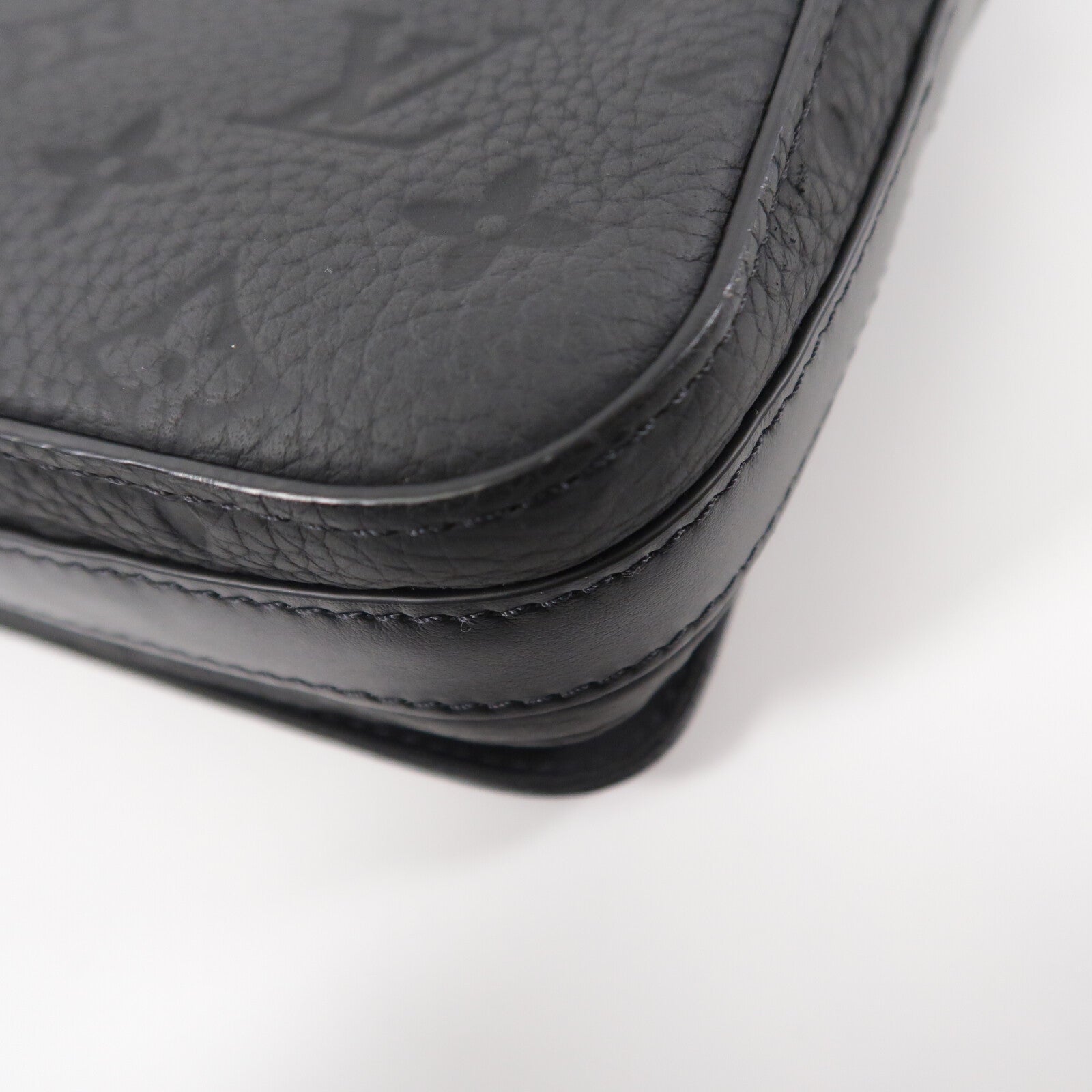 LOUIS VUITTON Monogram Taurillon Steamer Messenger肩背袋