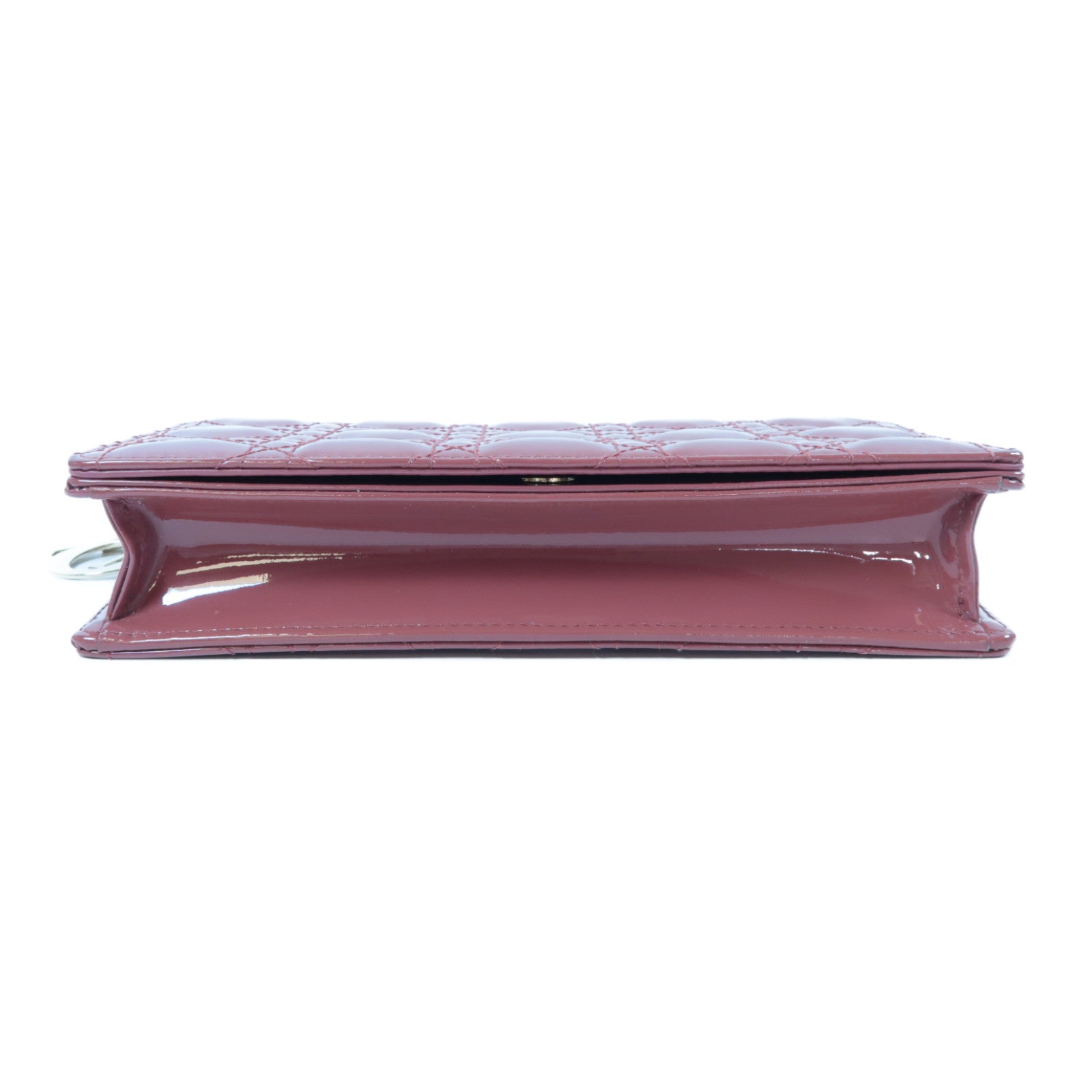 Dior 【激減優惠】漆皮皮革Lady Dior Pouch Chain Shoulder Bag金扣鏈帶肩背袋粉紅色