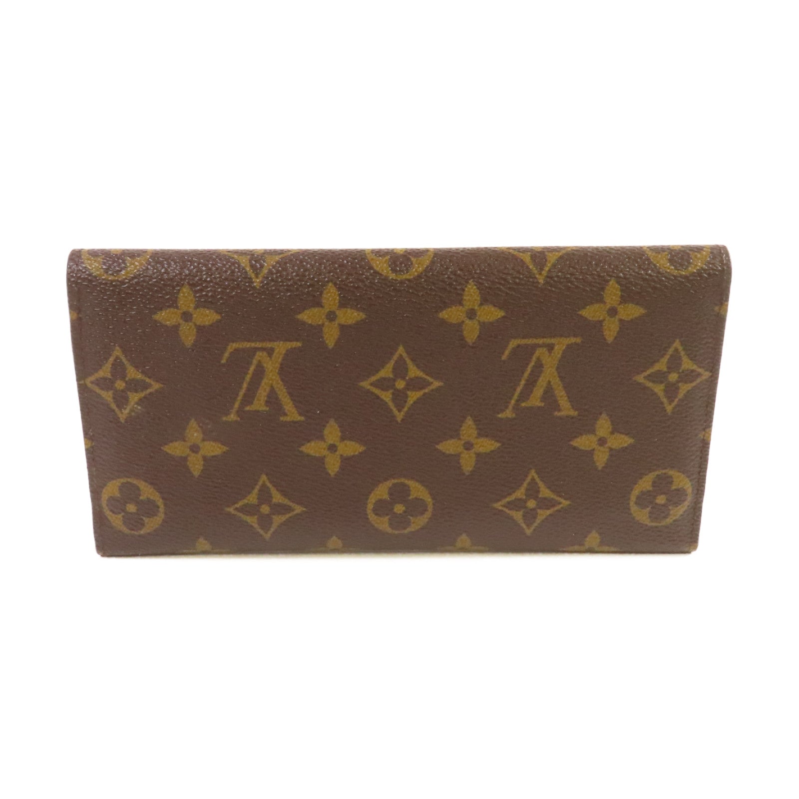 LOUIS VUITTON Monogram Josephine Long Wallet金扣長錢包啡色/紫紅色