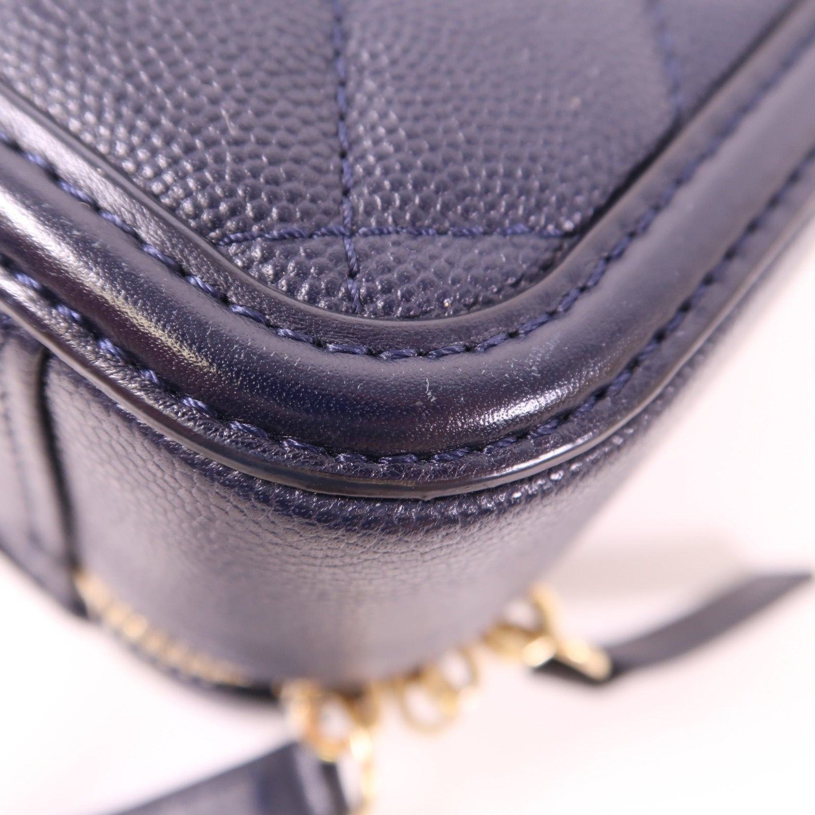 CHANEL 牛皮皮革Vanity Case金扣手挽肩背兩用袋