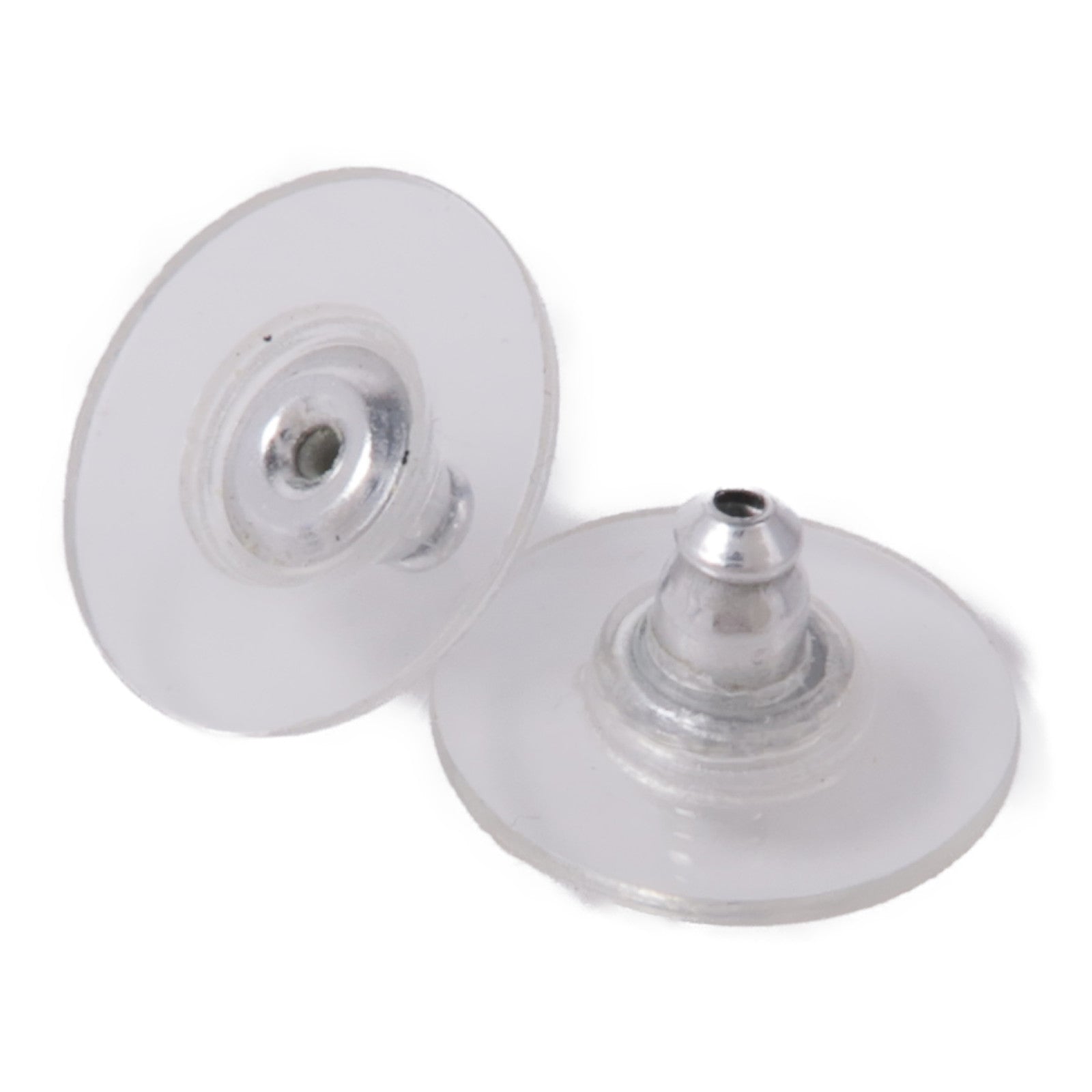 CHANEL CC Earrings Metal Silver