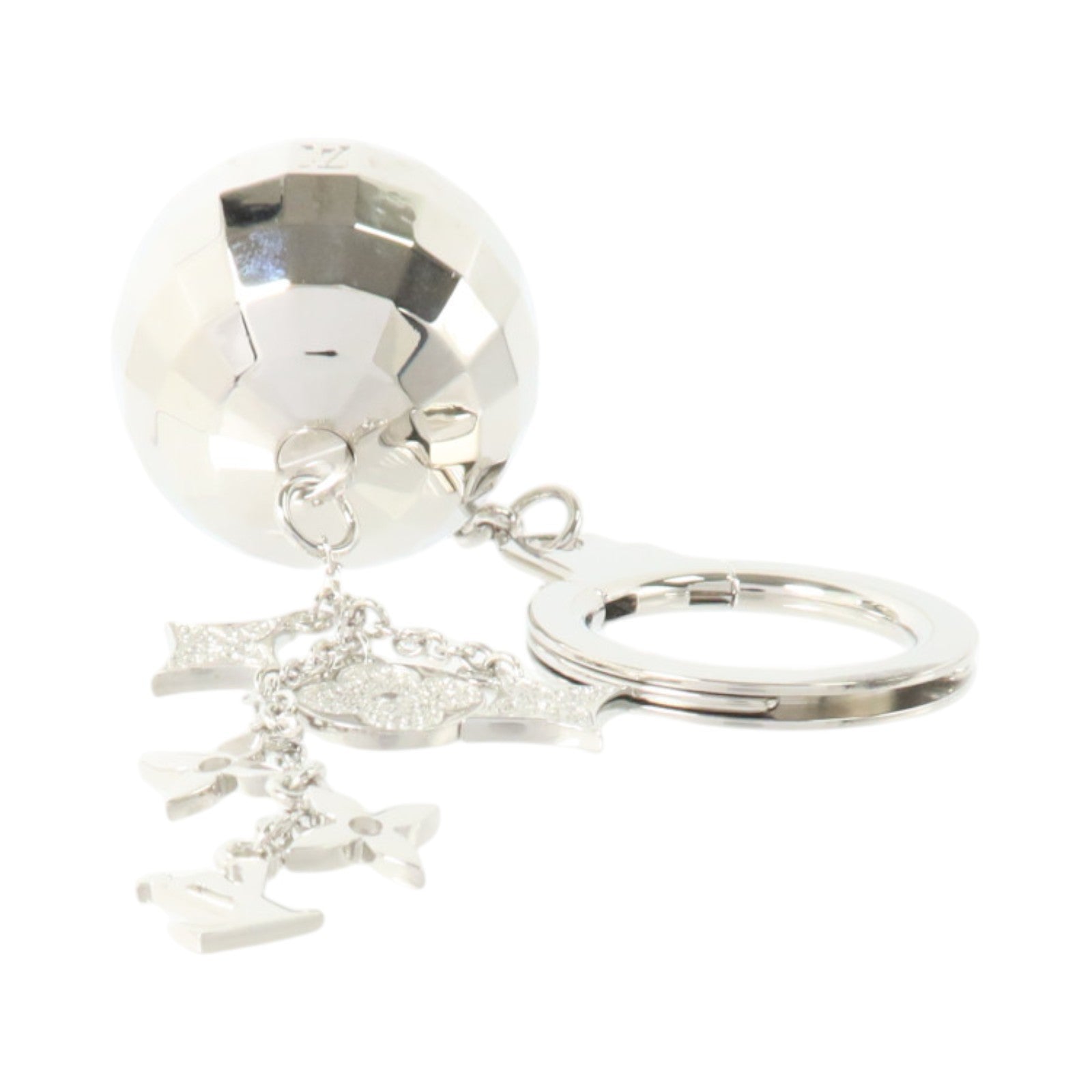 LOUIS VUITTON 金屬Porte-Cles Glitter Mirror Ball Charm掛飾