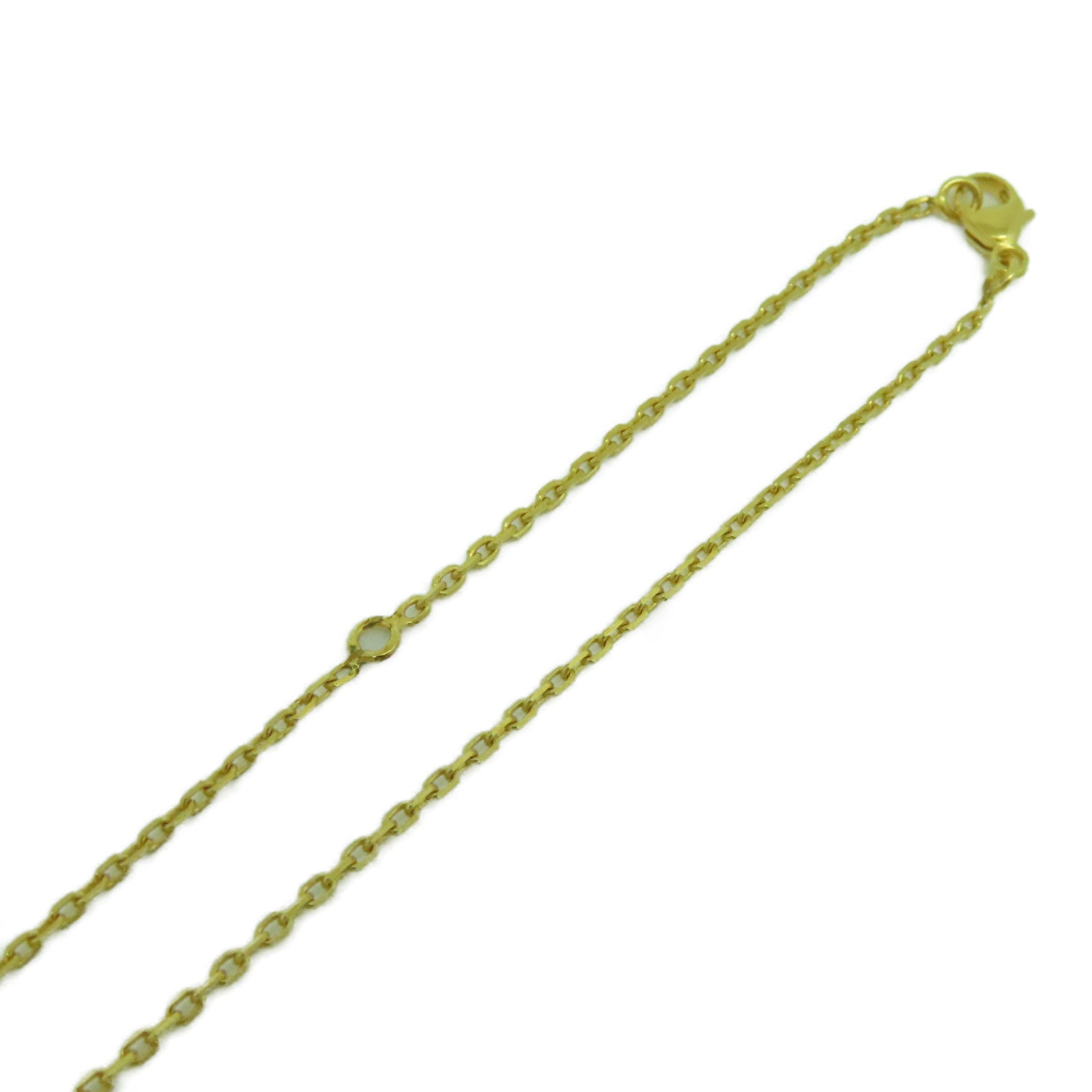 HERMES 金屬O'Kelly Necklace金扣項鍊金色/黑色