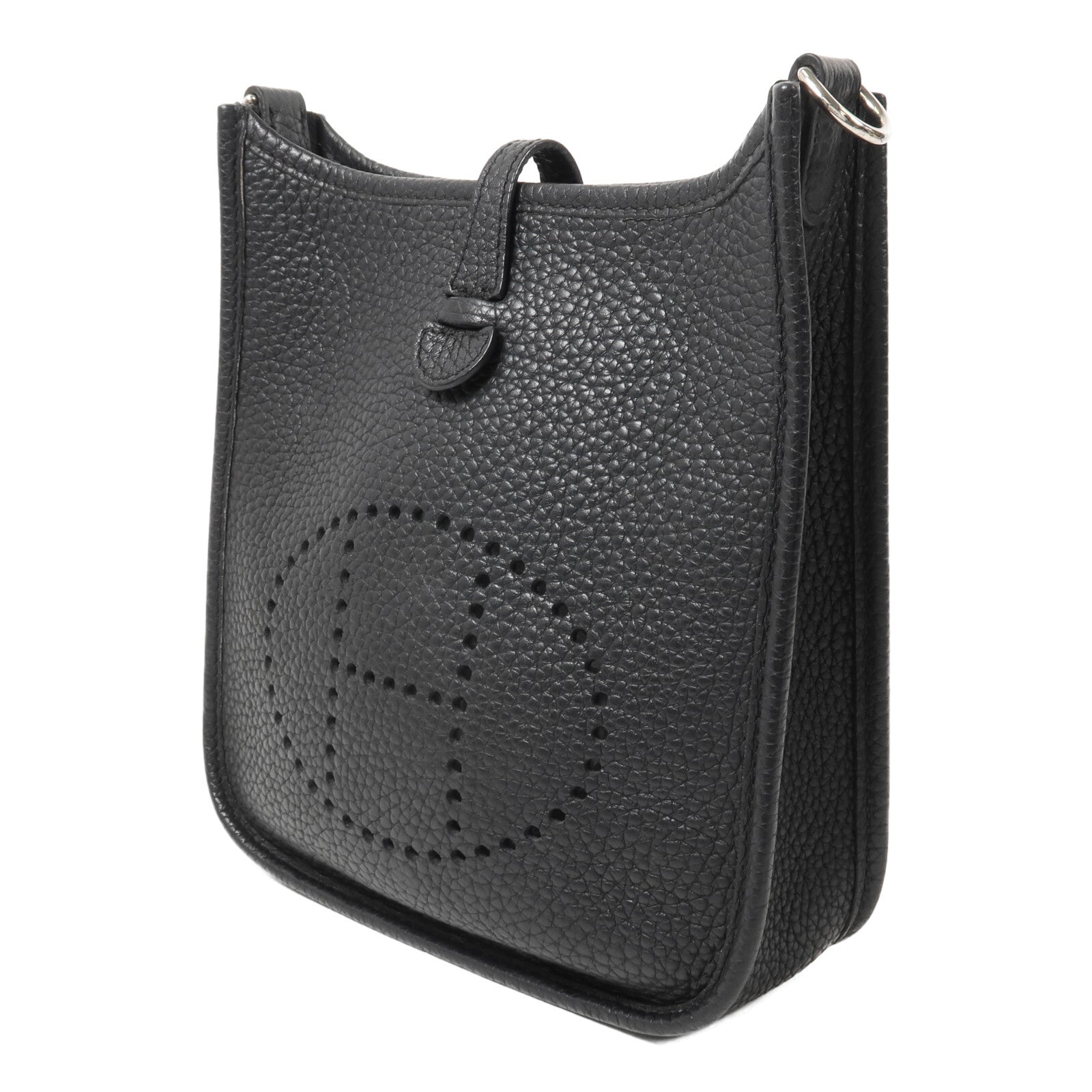 HERMES Clemence皮革Evelyne TPM肩背袋Noir