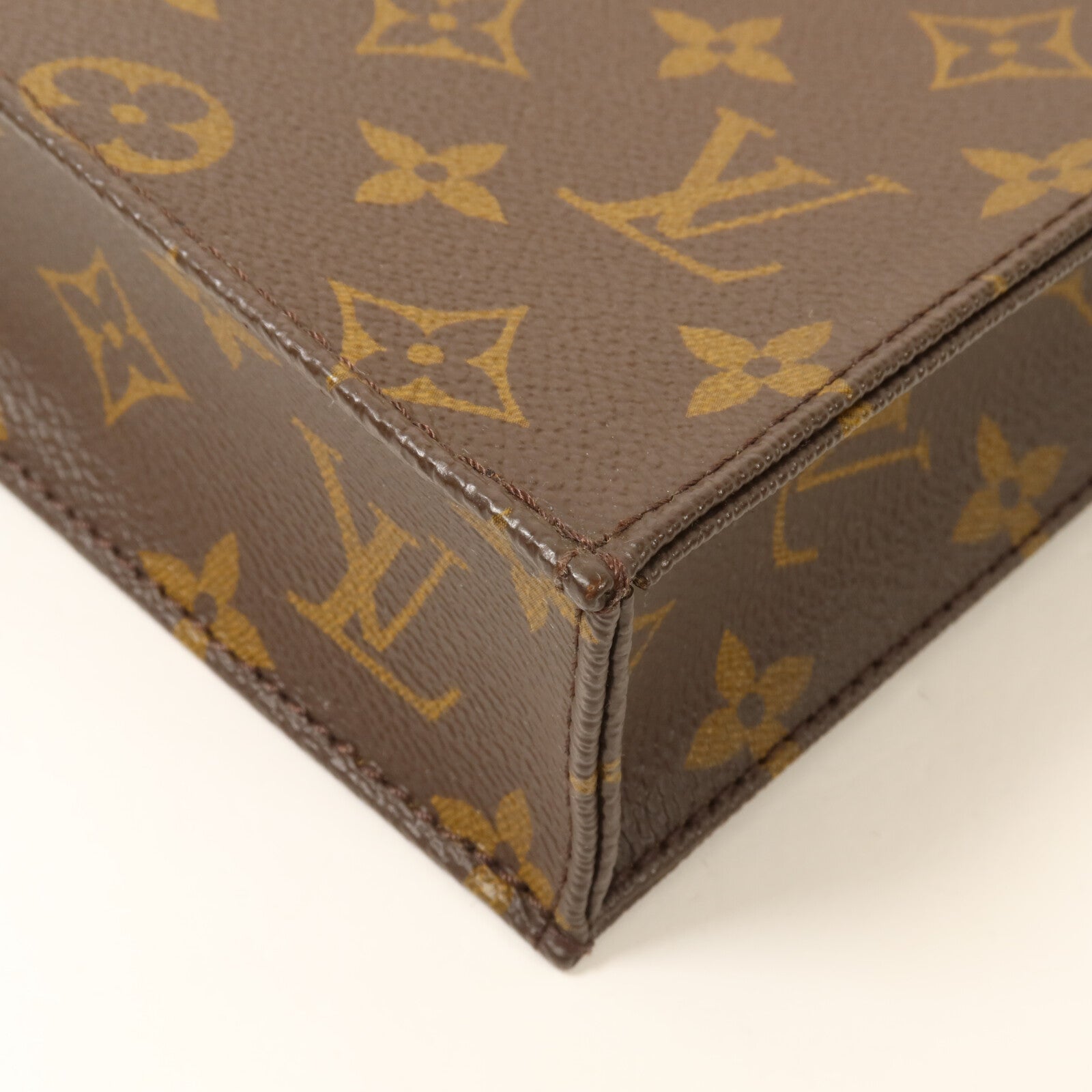 LOUIS VUITTON Monogram Petit Sac Plat手挽肩背兩用袋