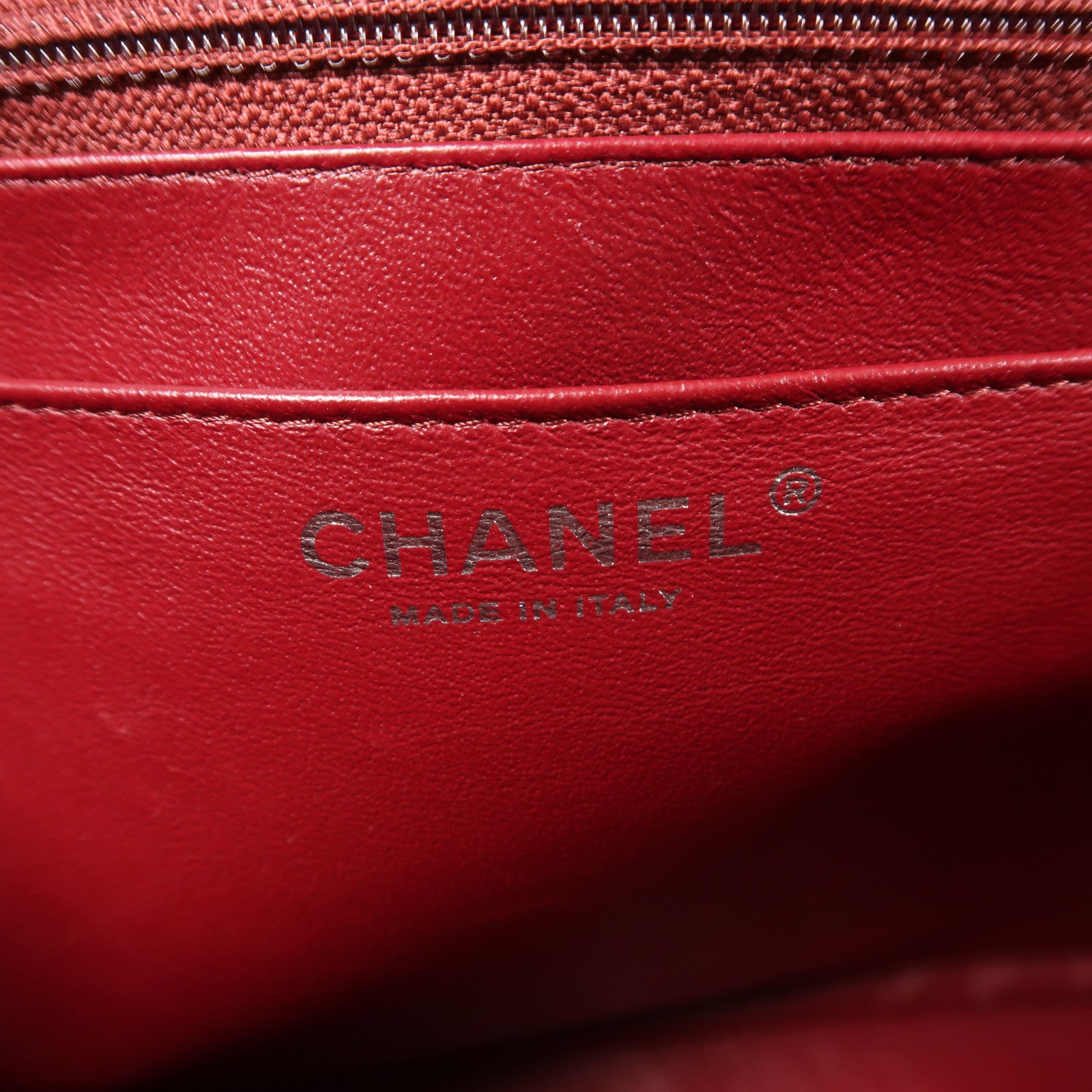 CHANEL 牛皮皮革Large Classic銀扣鏈帶肩背袋