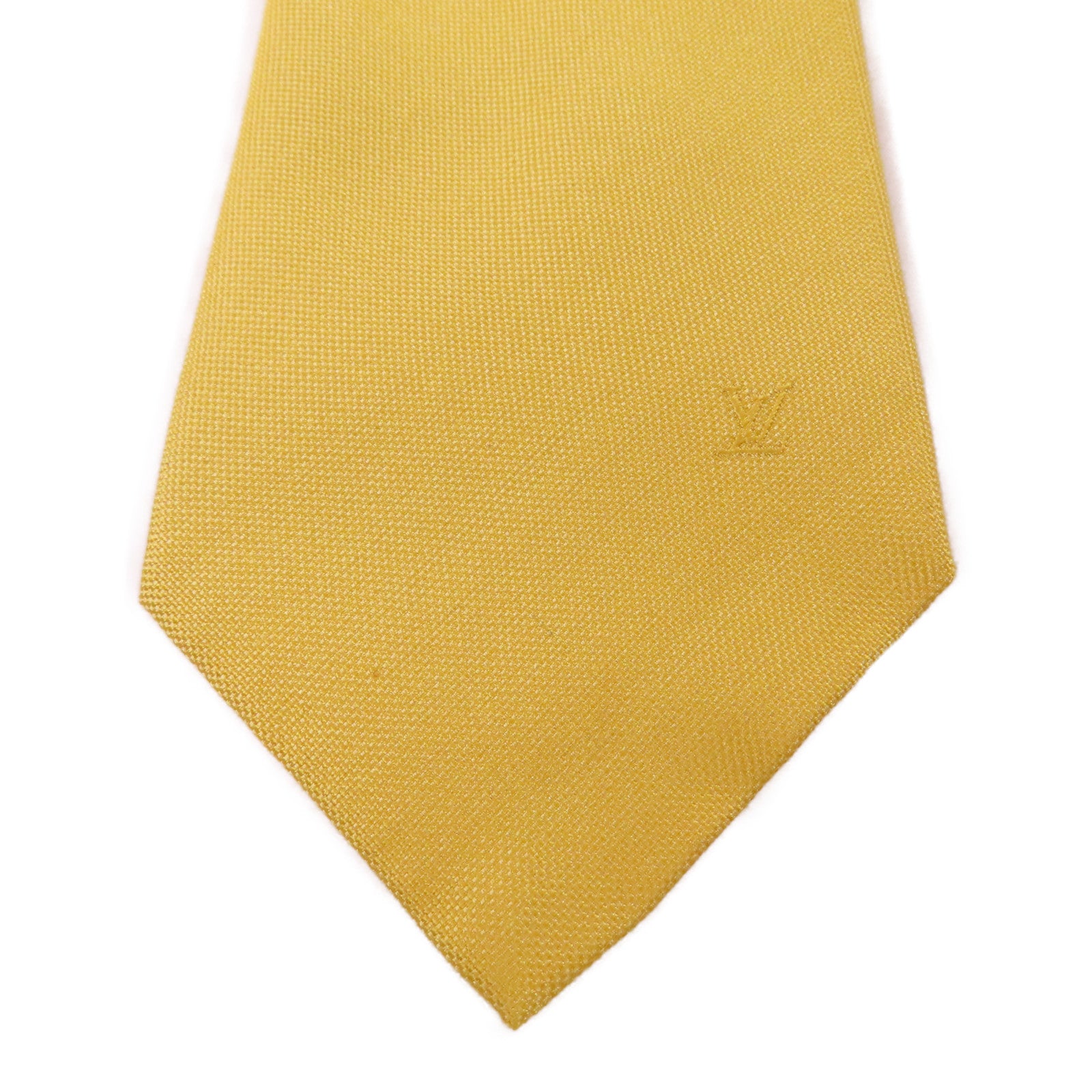 LOUIS VUITTON LV Tie Yellow Silk