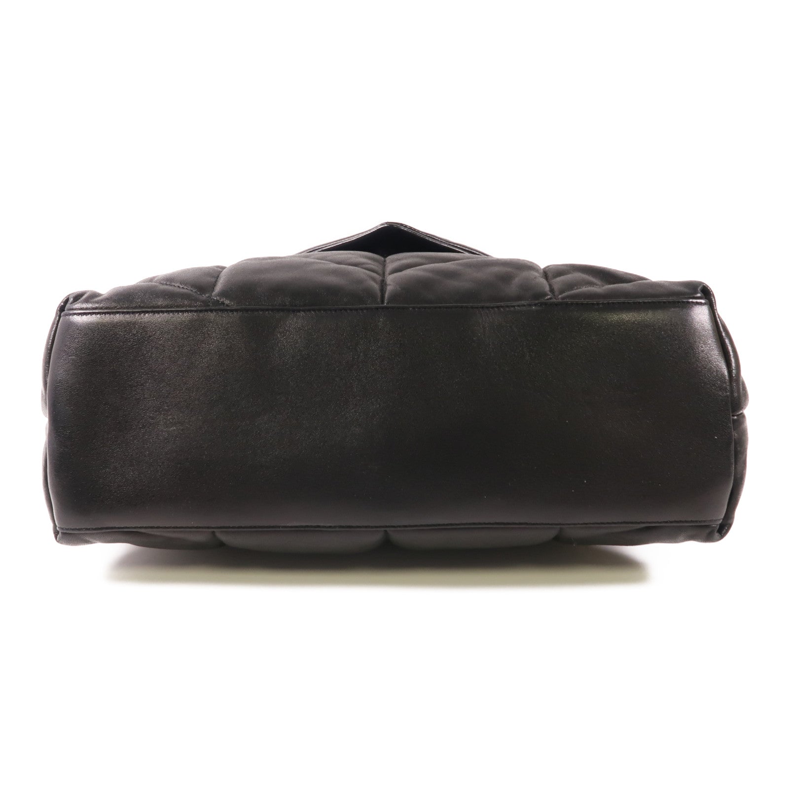 SAINT LAURENT 牛皮皮革Lou Lou Puffer銀扣肩背袋