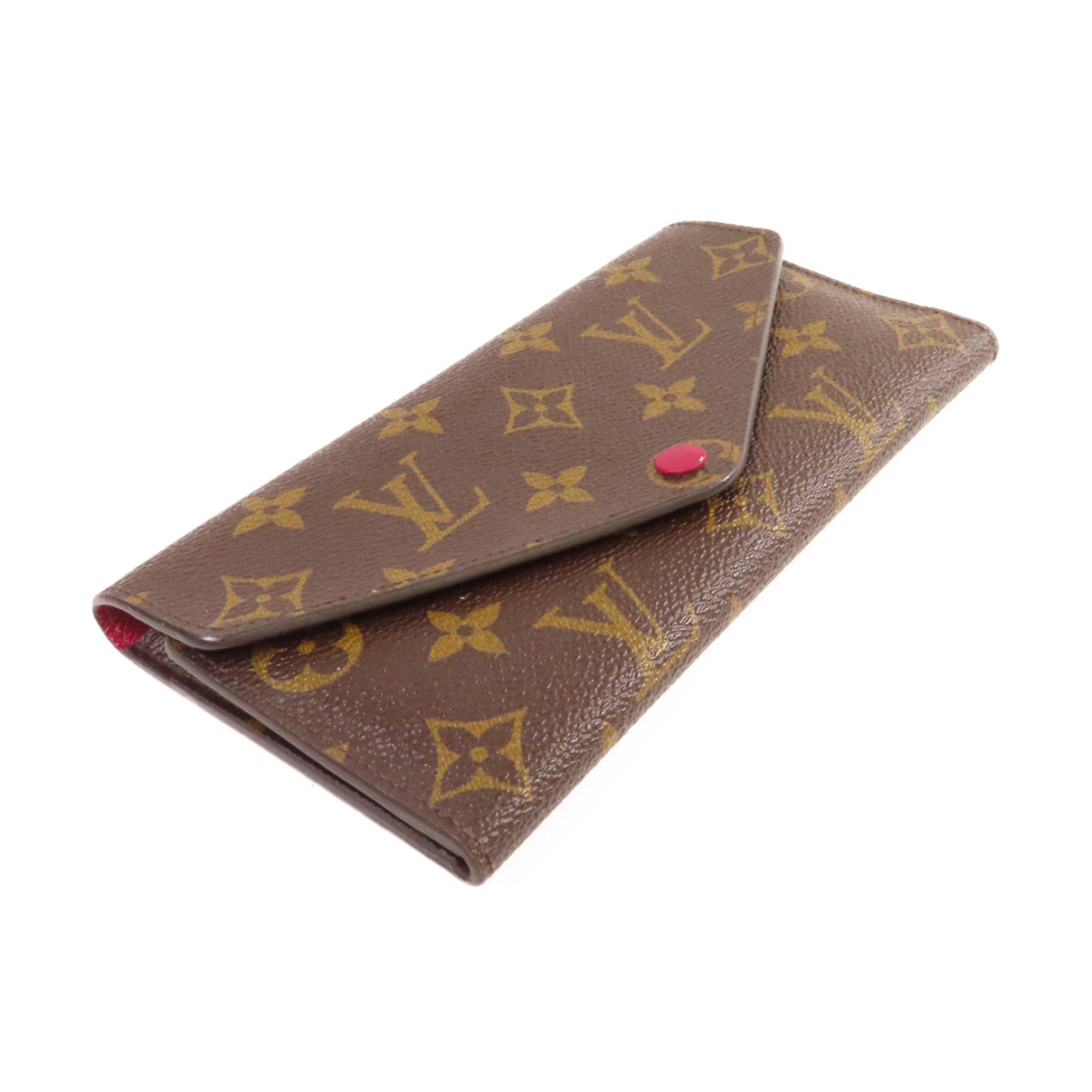 LOUIS VUITTON Monogram Josephine Long Wallet金扣長錢包啡色/紫紅色