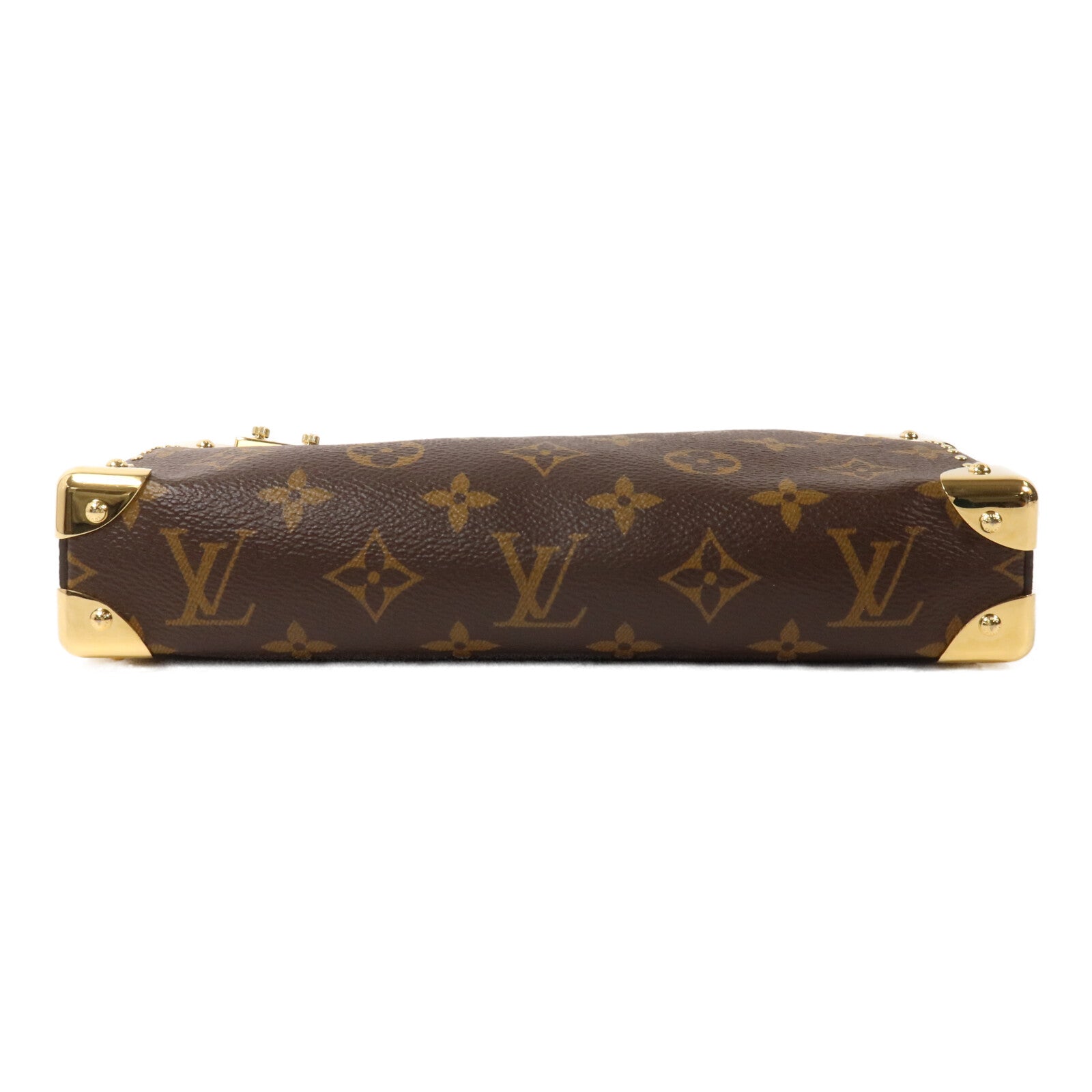 LOUIS VUITTON Monogram Slim Trunk鏈帶肩背袋