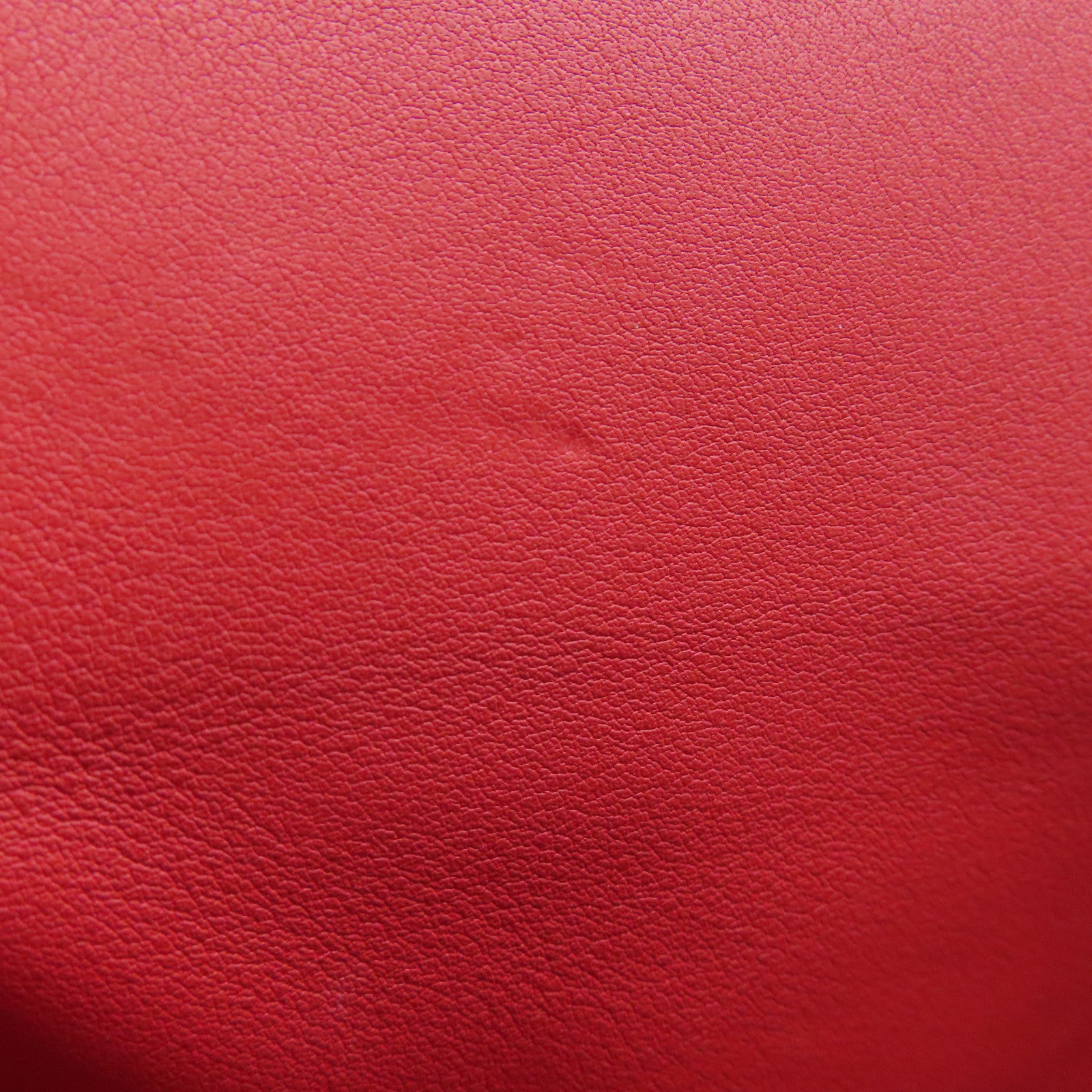 HERMES Swift Leather Tool Box Silver Buckle Handle Shoulder Bag Red
