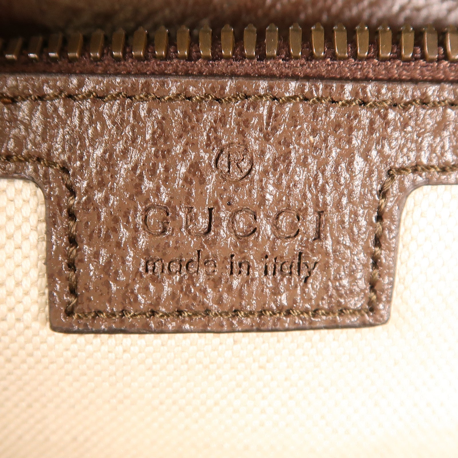 GUCCI GG GHW Ophidia Backpack Bag 745718 Coated Canvas Brown
