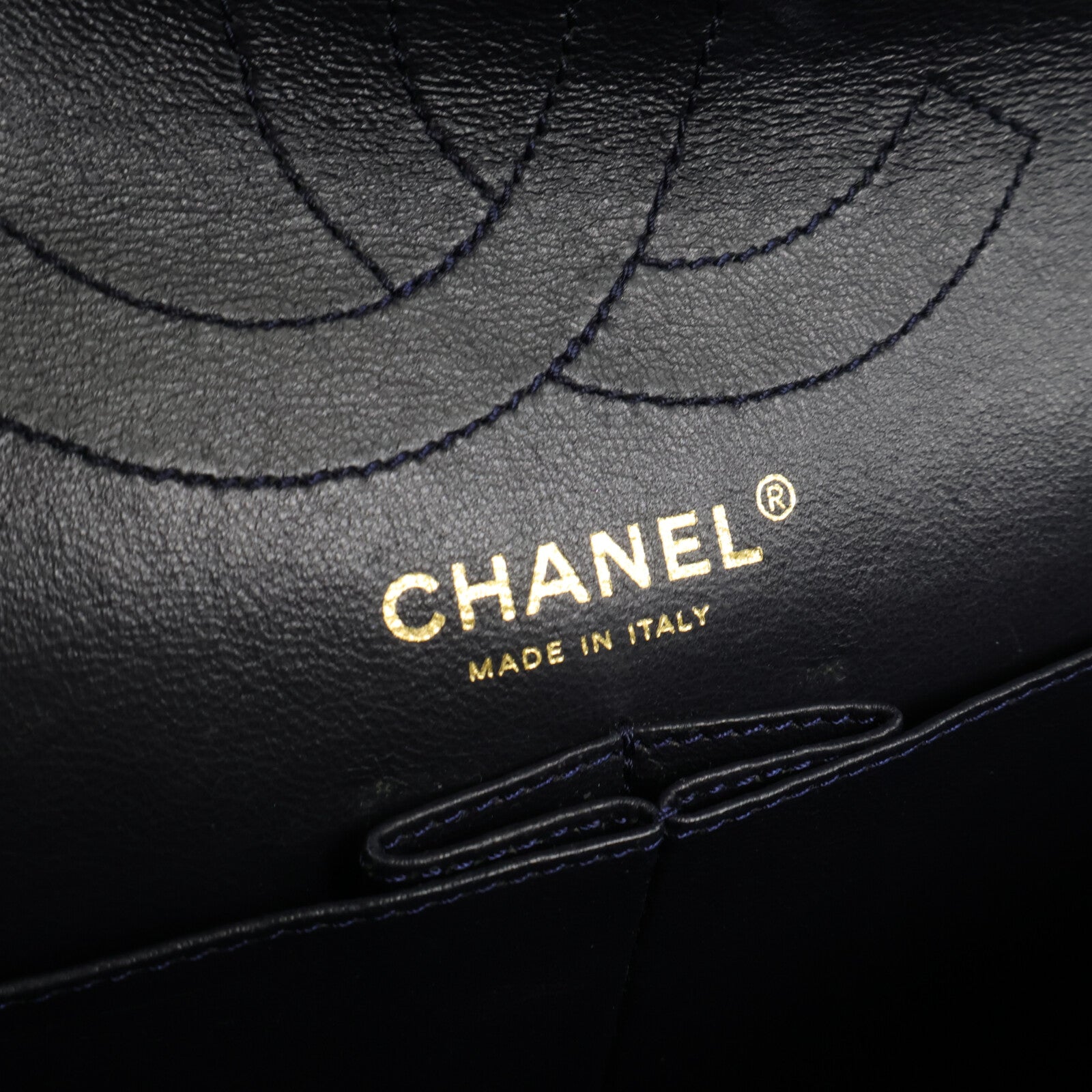 CHANEL 牛仔布2.55鏈帶肩背袋