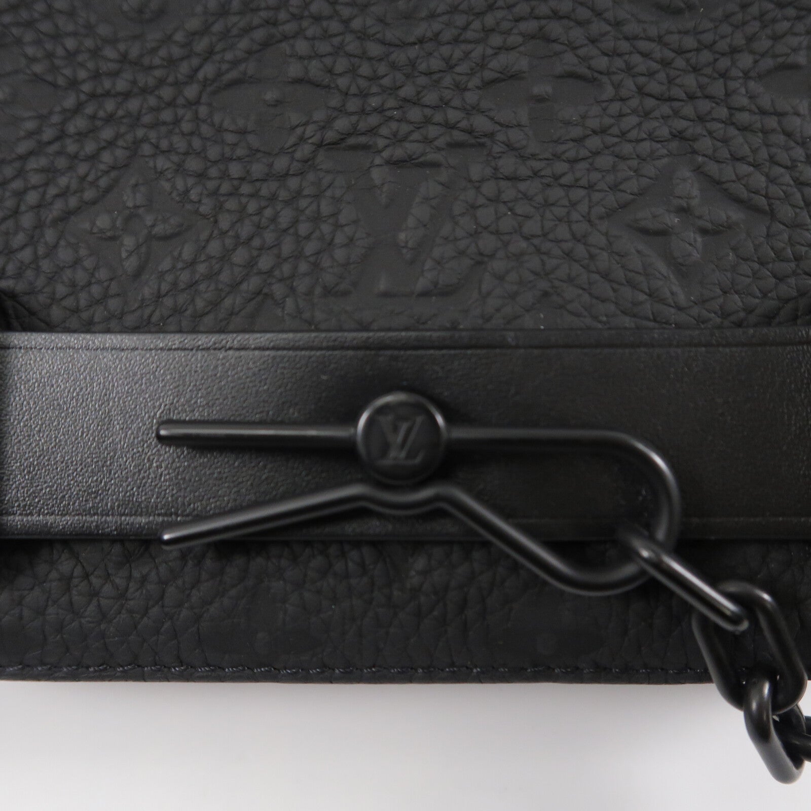 LOUIS VUITTON Monogram Taurillon Steamer Messenger肩背袋
