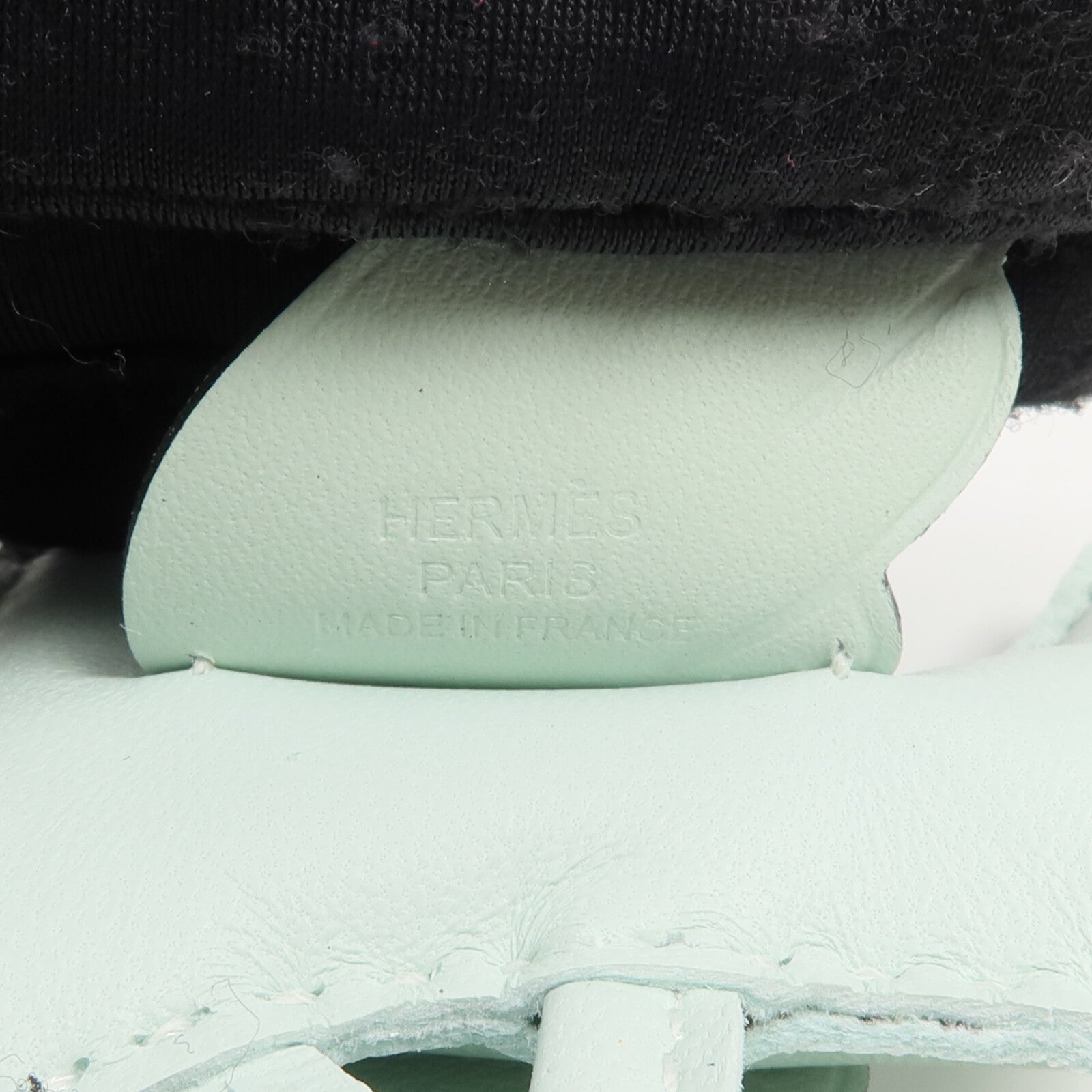 HERMES Milo/Swift皮革Rodeo Pegase PM掛飾Vert Peppermint