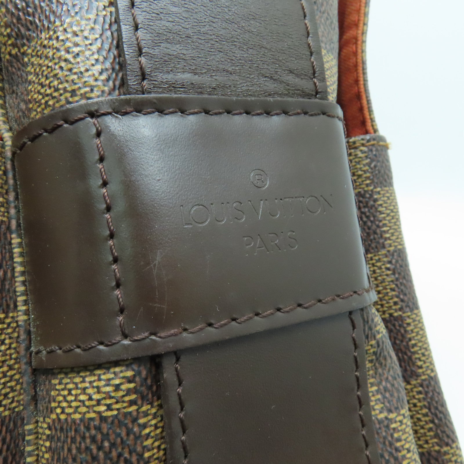 LOUIS VUITTON 【激減優惠】Damier Naviglio金扣肩背袋啡色