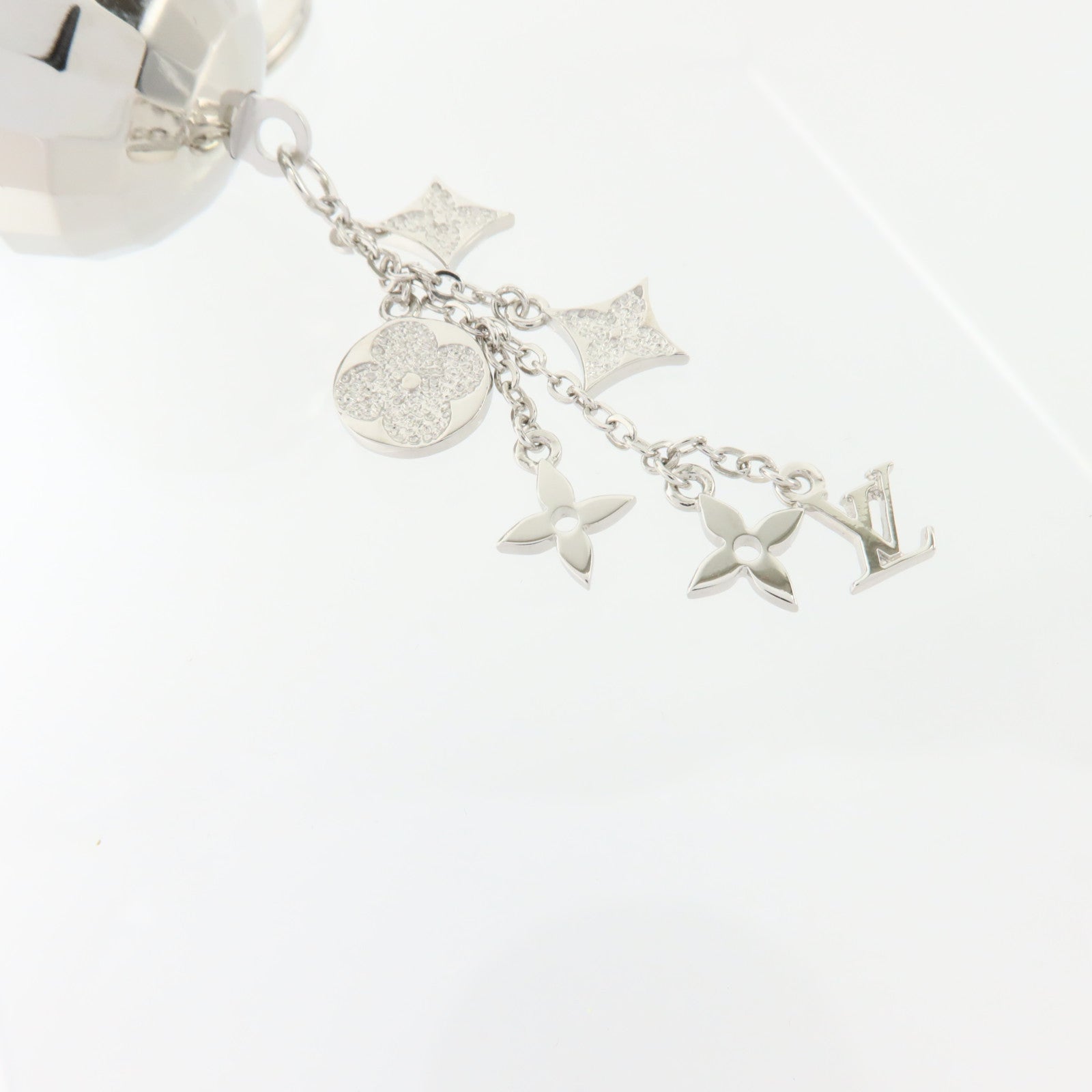 LOUIS VUITTON 金屬Porte-Cles Glitter Mirror Ball Charm掛飾