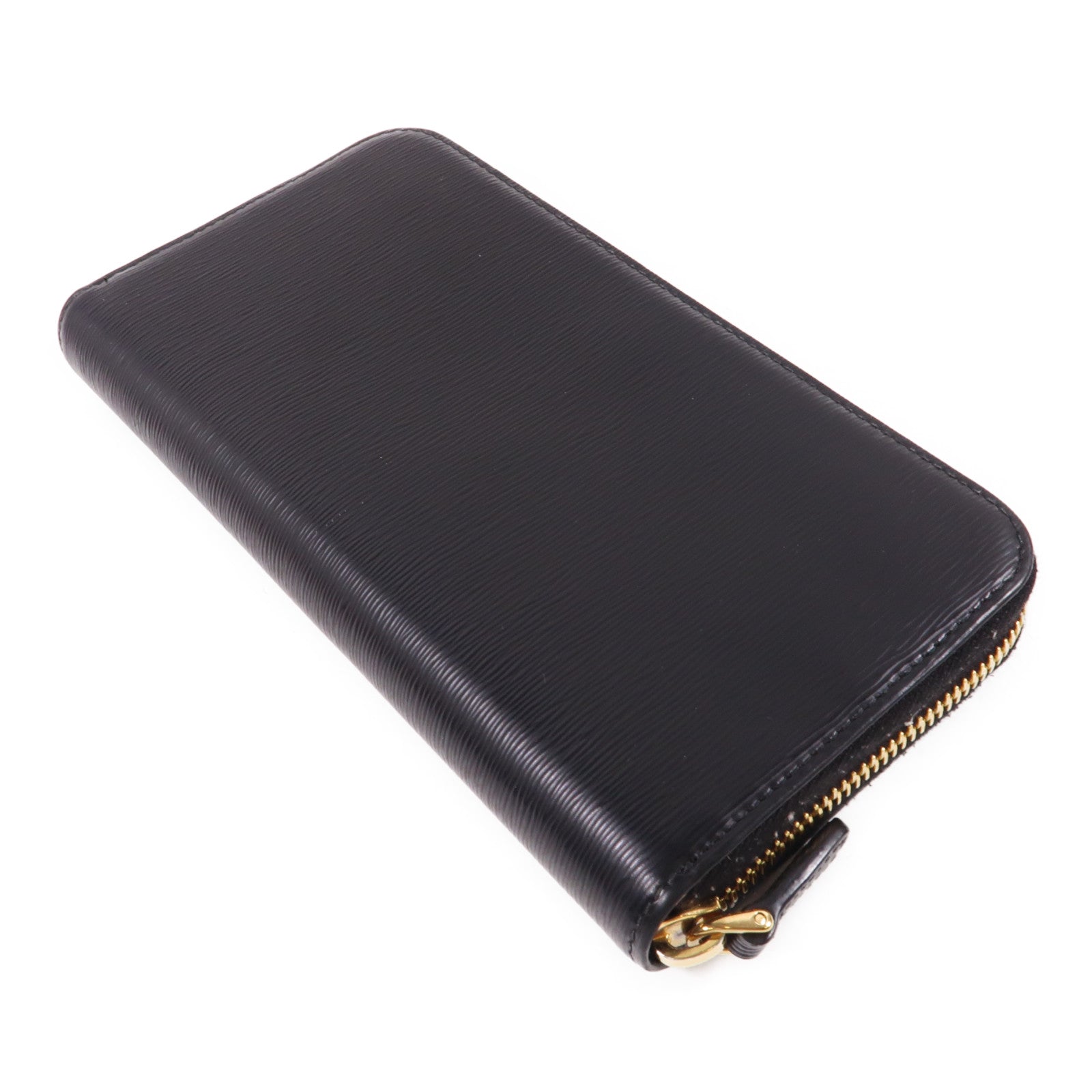 PRADA 牛皮皮革Long Wallet金扣長錢包黑色