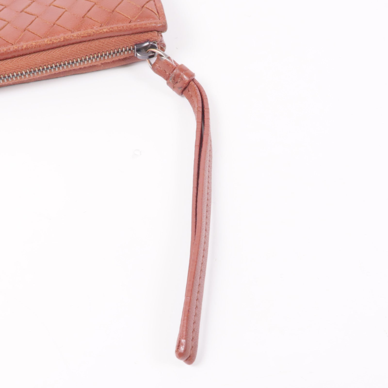BOTTEGA VENETA 織紋皮革Long Wallet銀扣長錢包