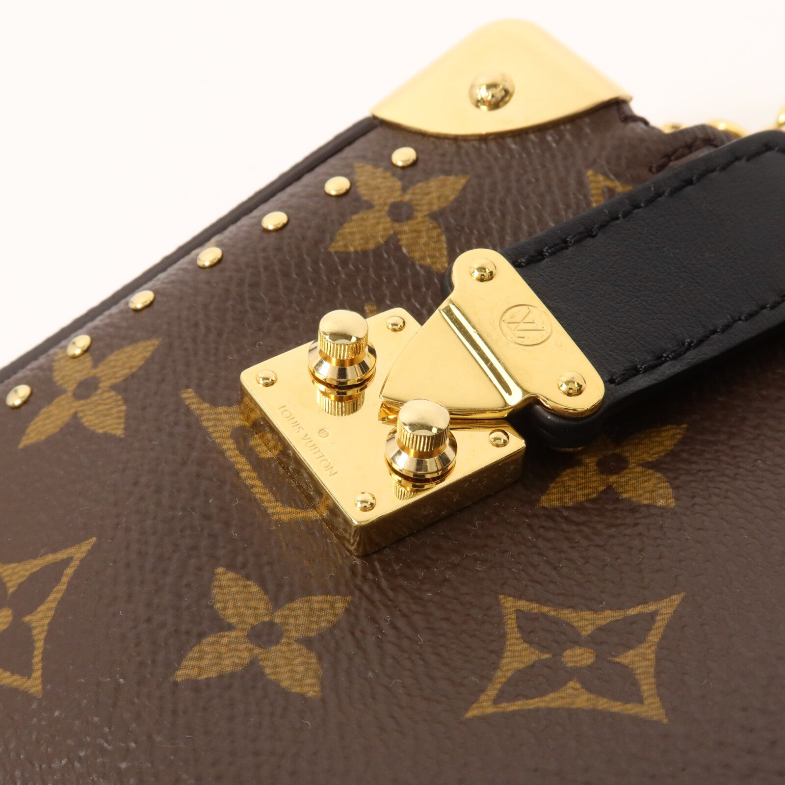 LOUIS VUITTON Monogram Slim Trunk鏈帶肩背袋
