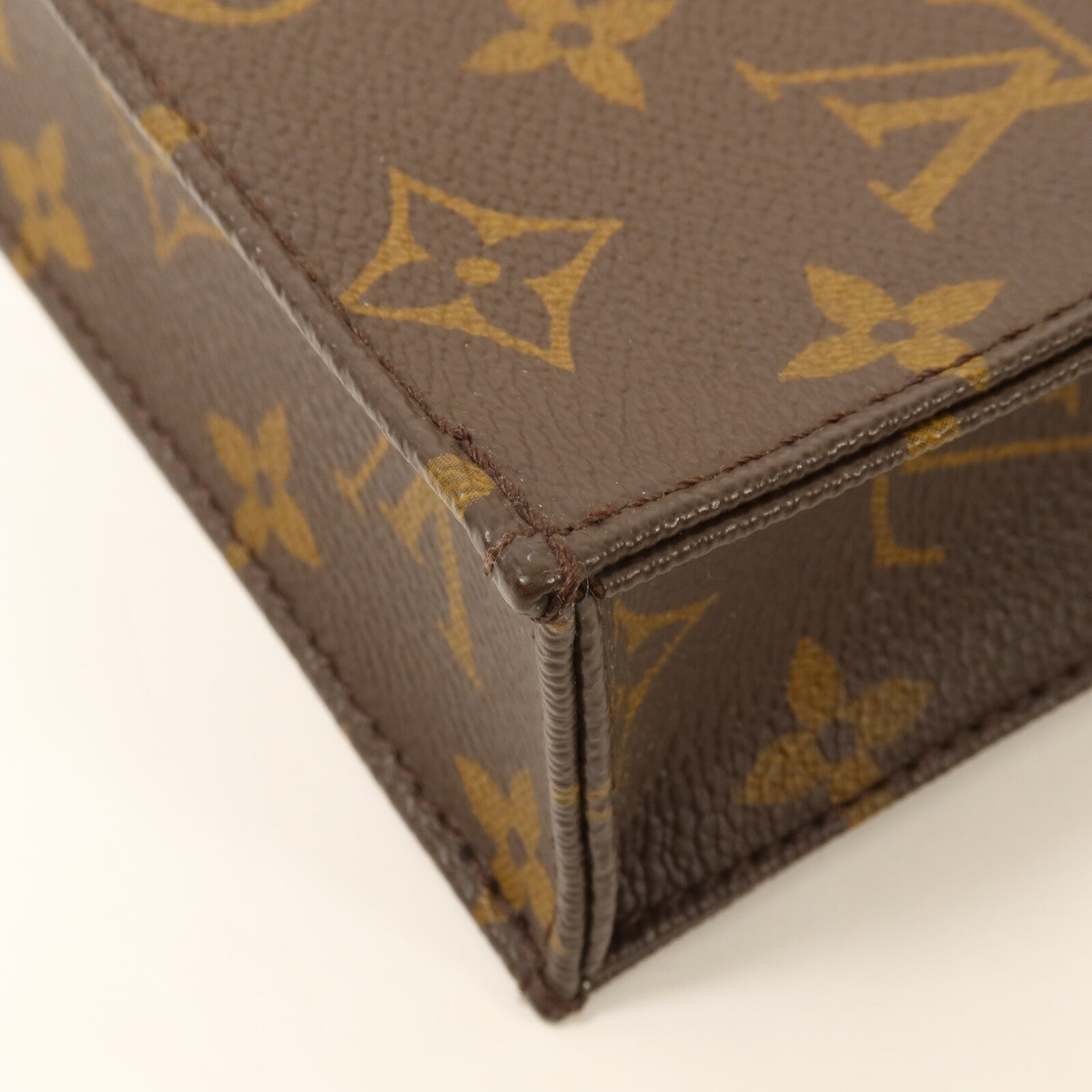 LOUIS VUITTON Monogram Petit Sac Plat手挽肩背兩用袋