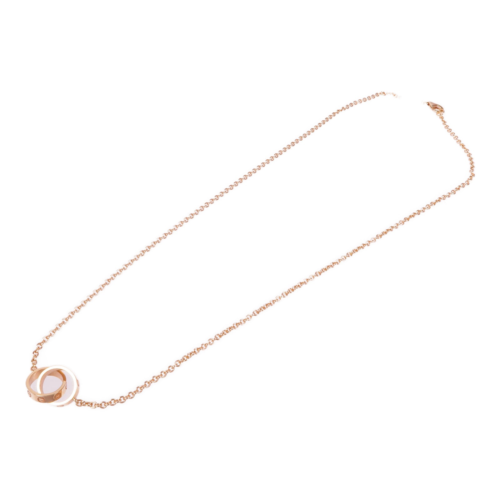 CARTIER 18K玫瑰金Love Necklace項鍊