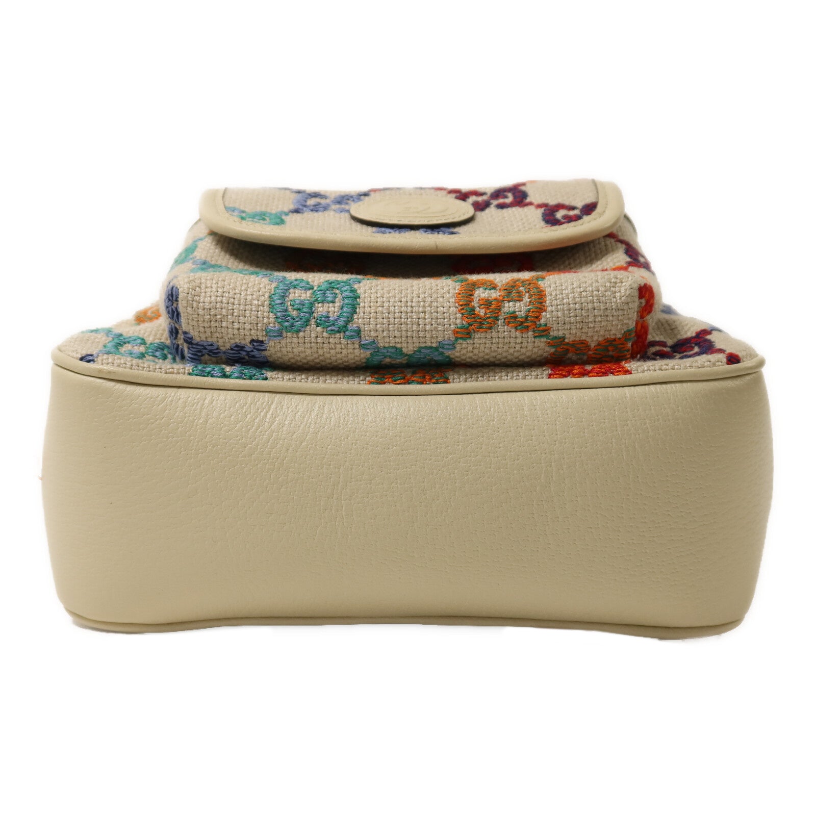GUCCI 帆布Rucksack銀扣背包