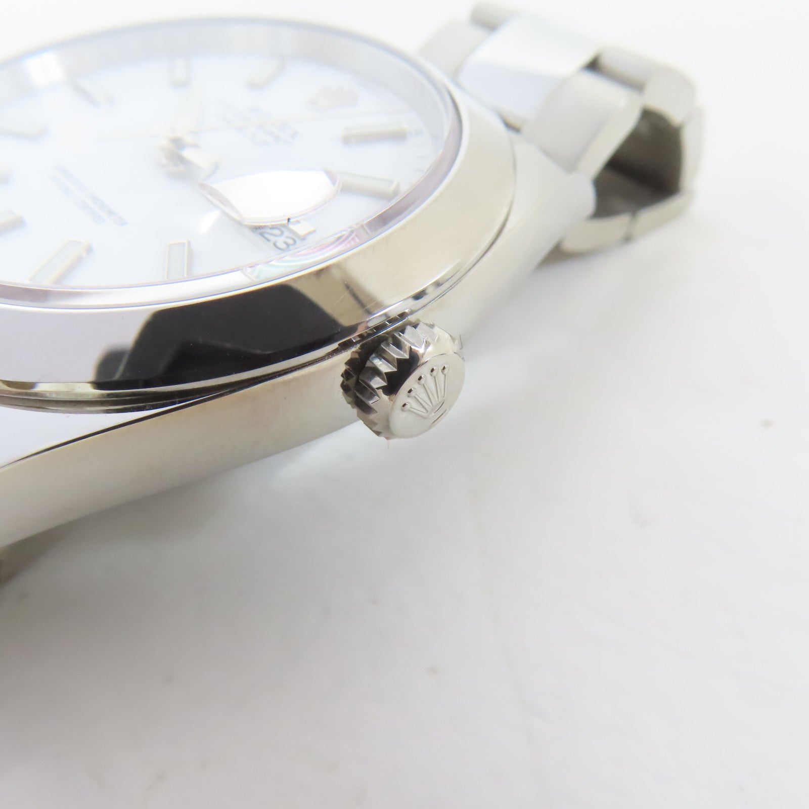 ROLEX Datejust不鏽鋼手錶自動機芯白色#16.5cm