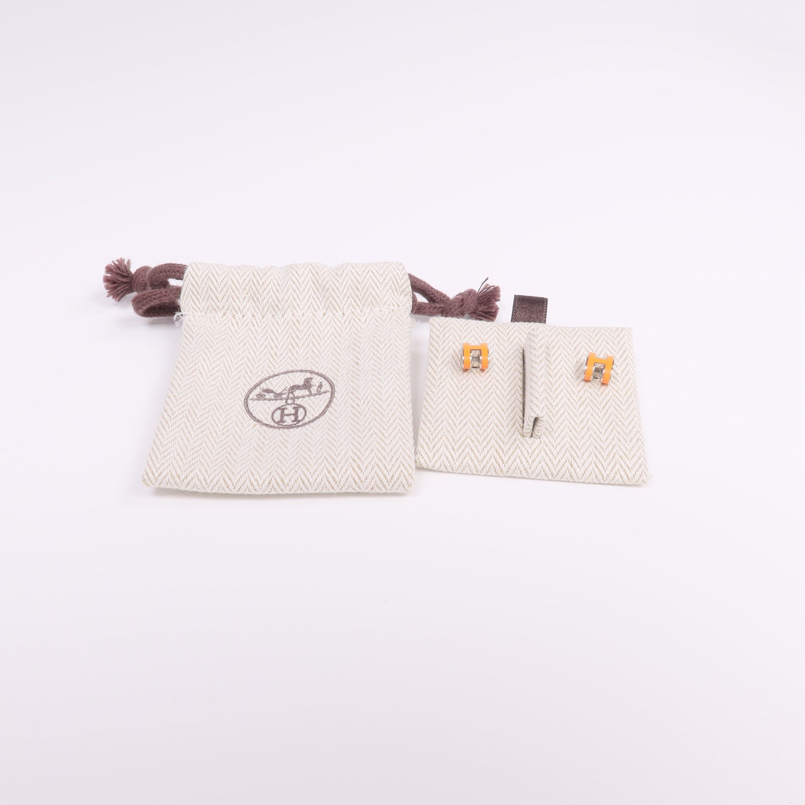 HERMES 金屬Mini Pop H耳環