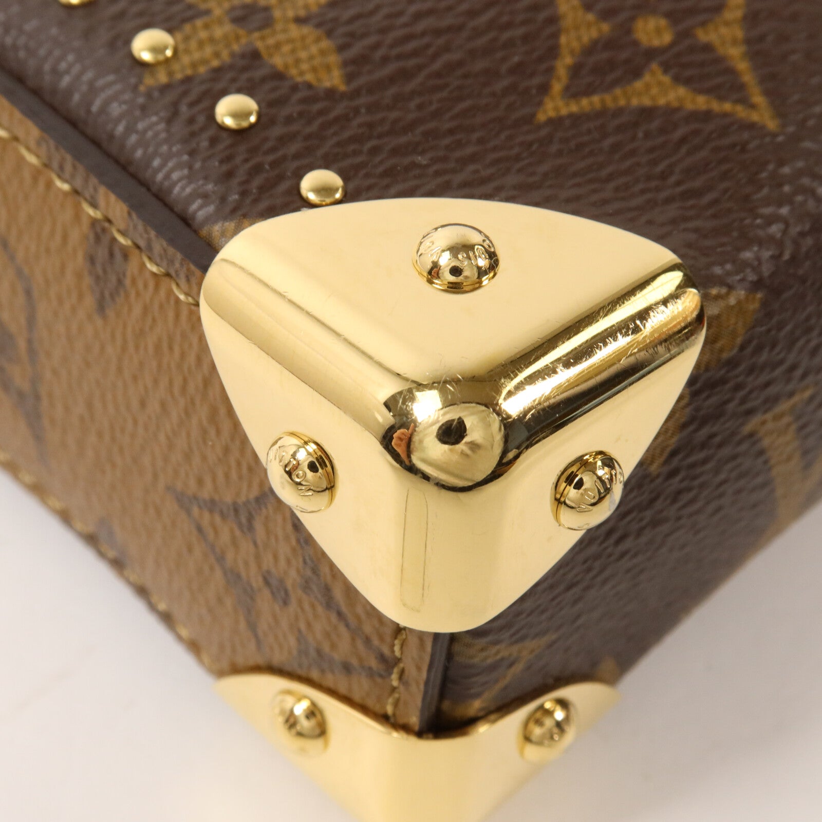 LOUIS VUITTON Monogram Slim Trunk鏈帶肩背袋