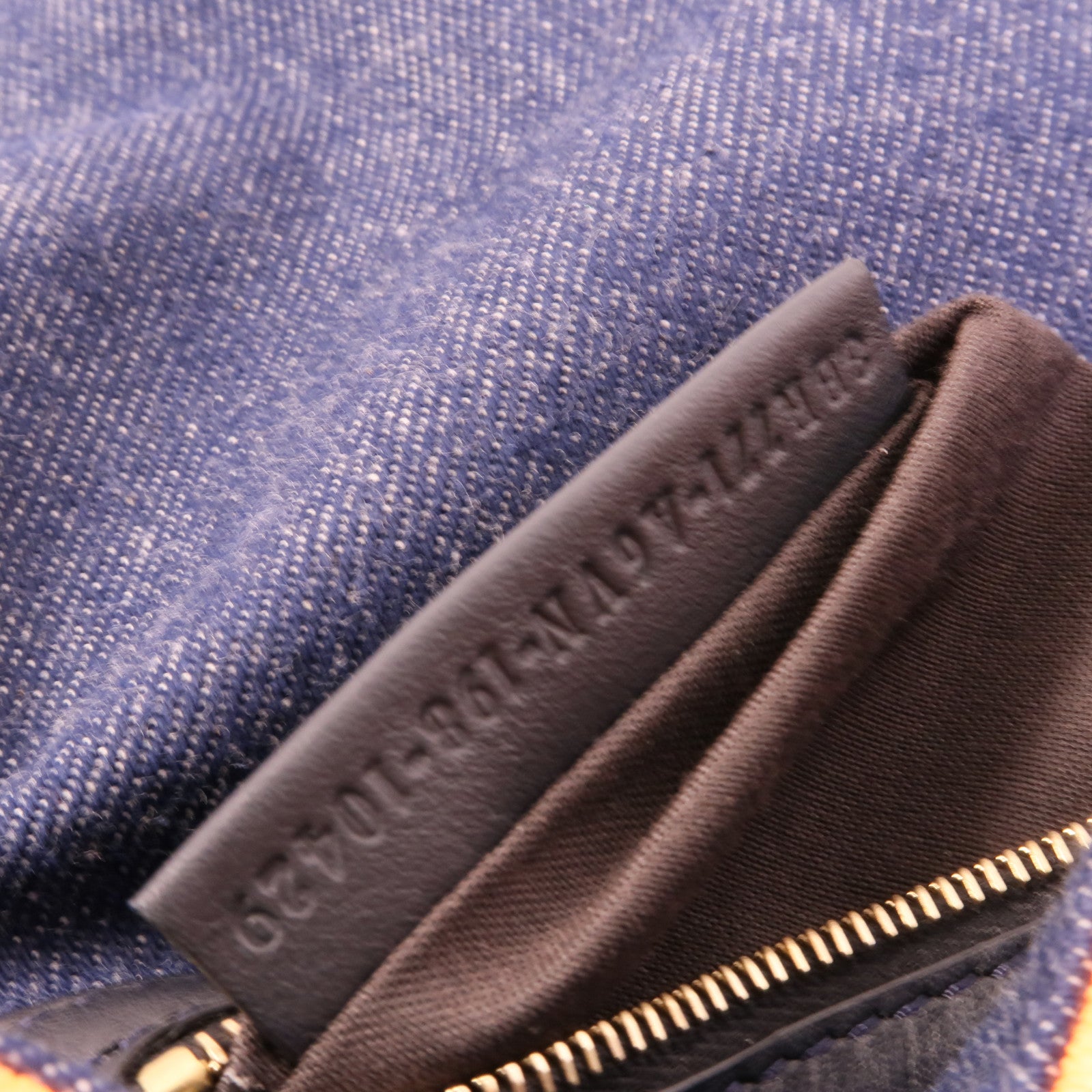 FENDI 牛仔布Baguette Large手挽肩背兩用袋