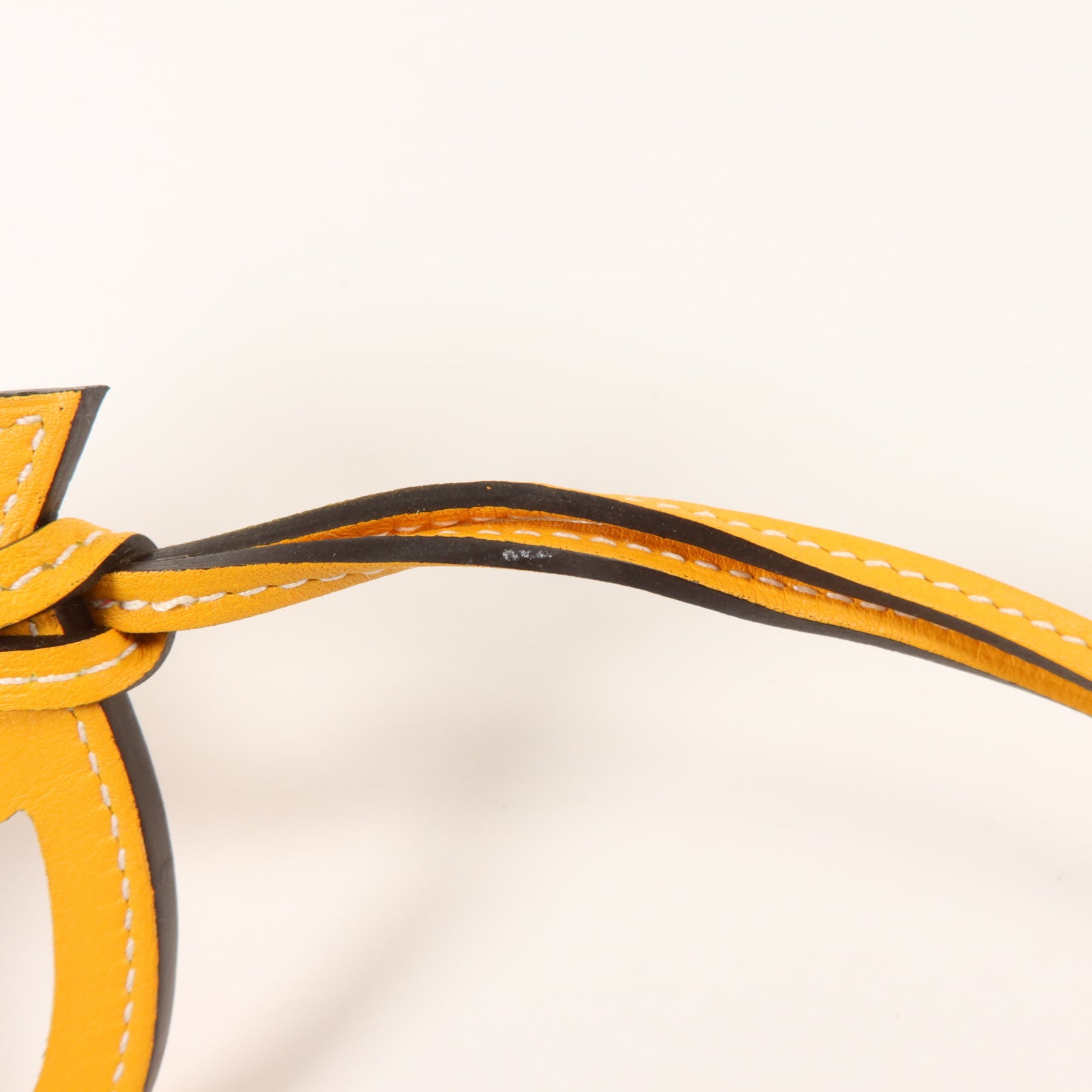 HERMES Swift皮革Paddock Cheval Charm掛飾Jaune Ambre