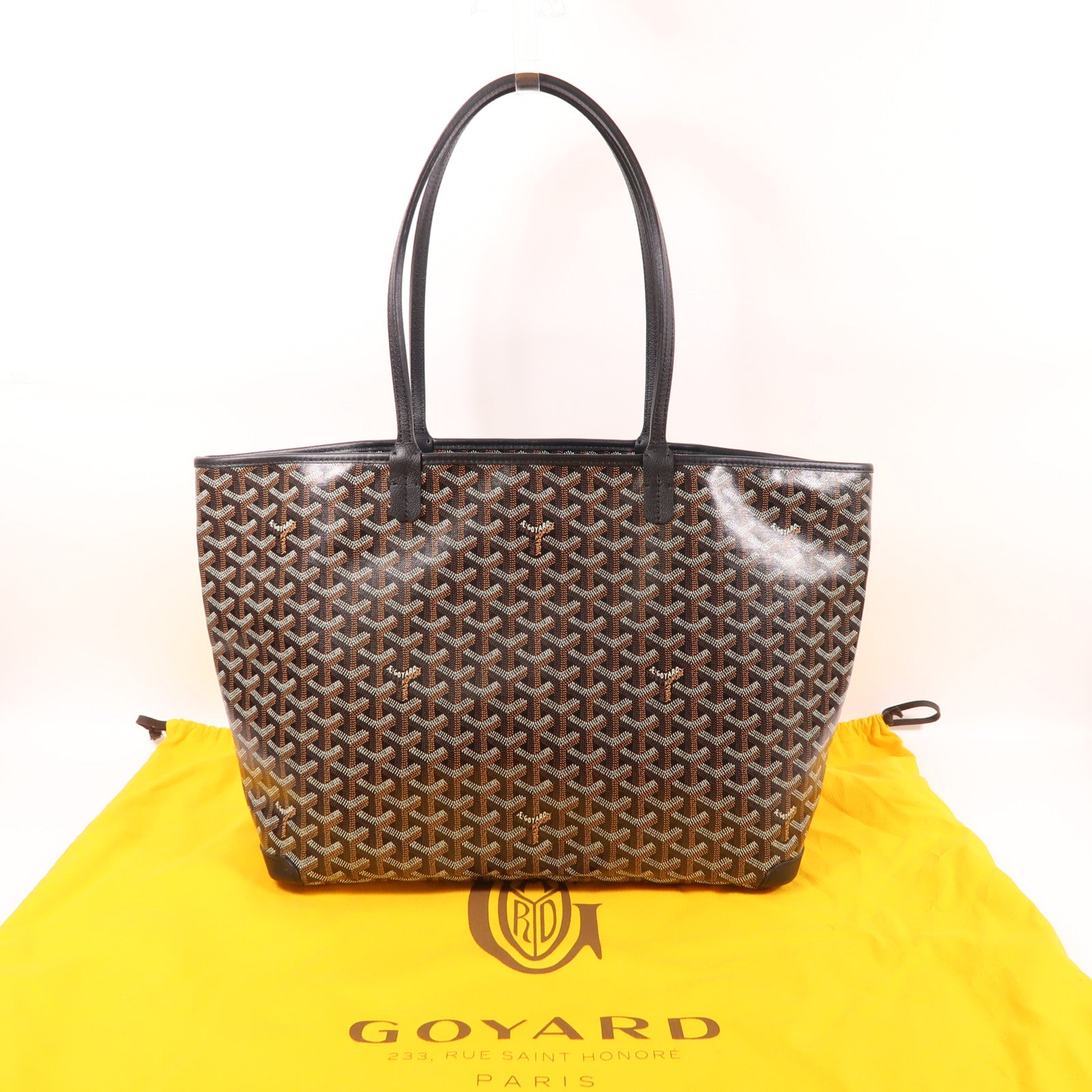GOYARD 塗層帆布Artois MM銀扣肩背袋