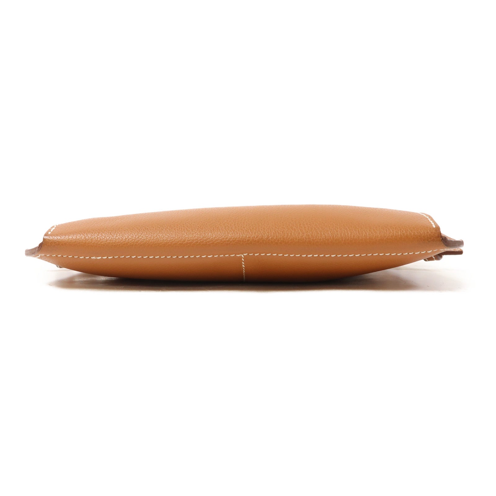 HERMES Evercolor皮革Ultrapla 24銀扣肩背袋啡色