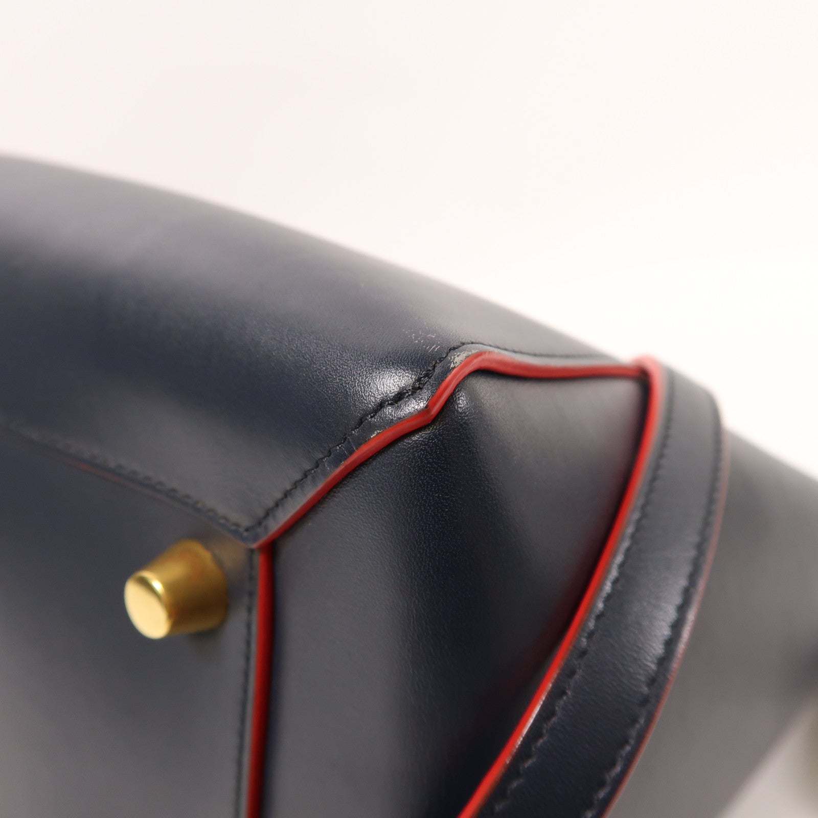 CELINE 牛皮皮革Mini Belt Bag金扣手挽肩背兩用袋