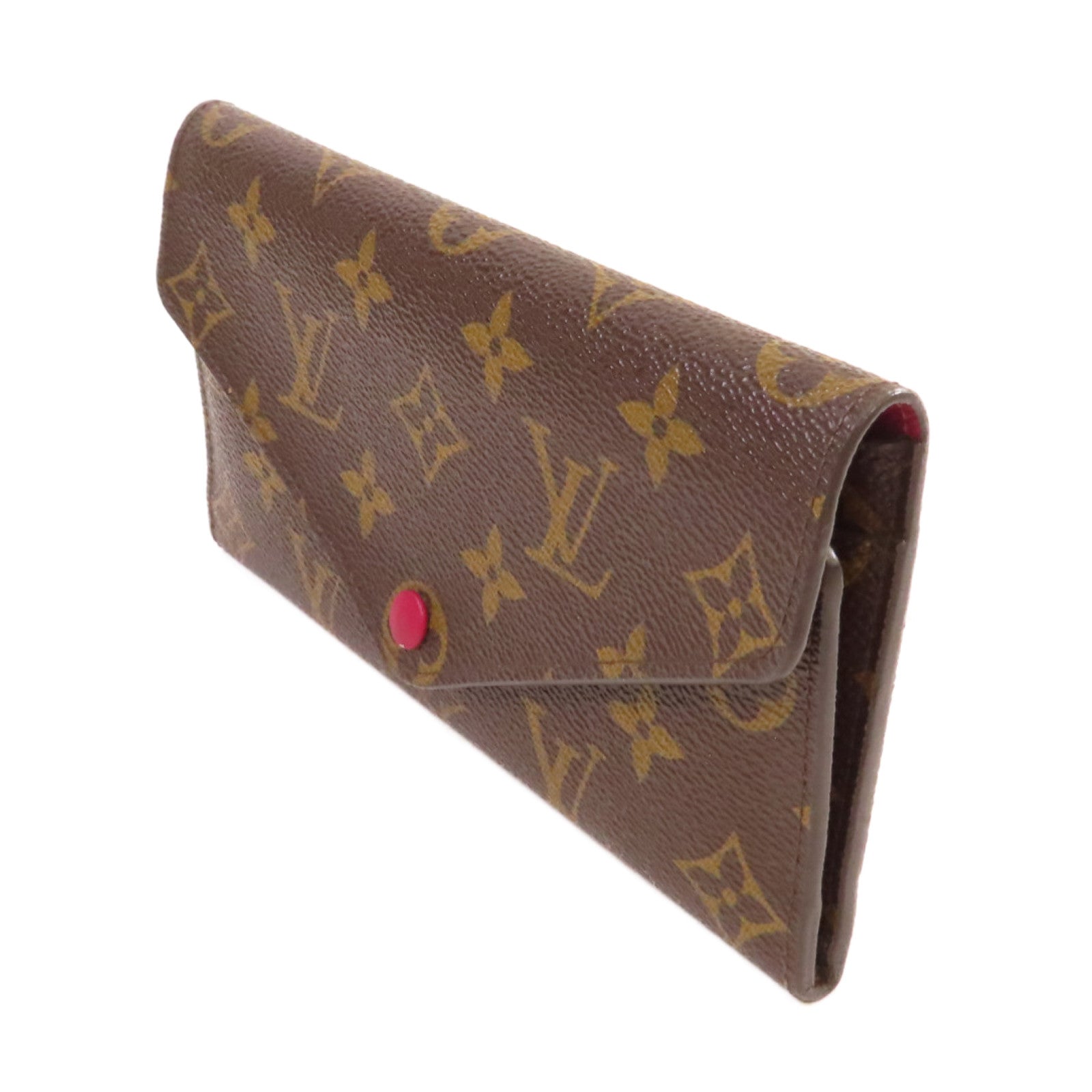 LOUIS VUITTON Monogram Josephine Long Wallet金扣長錢包啡色/紫紅色