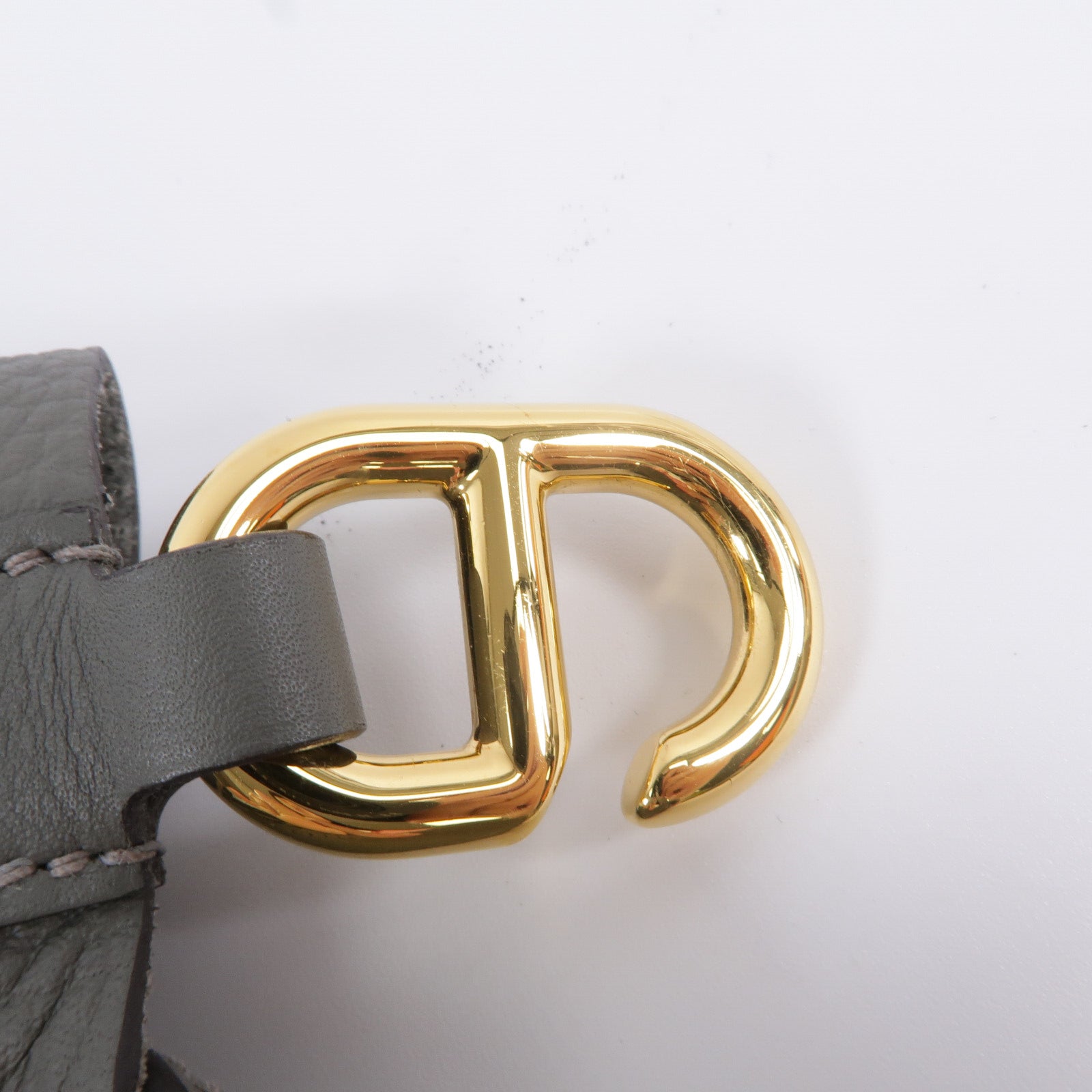 HERMES Clemence皮革In The Loop 18手挽袋Gris Meyer