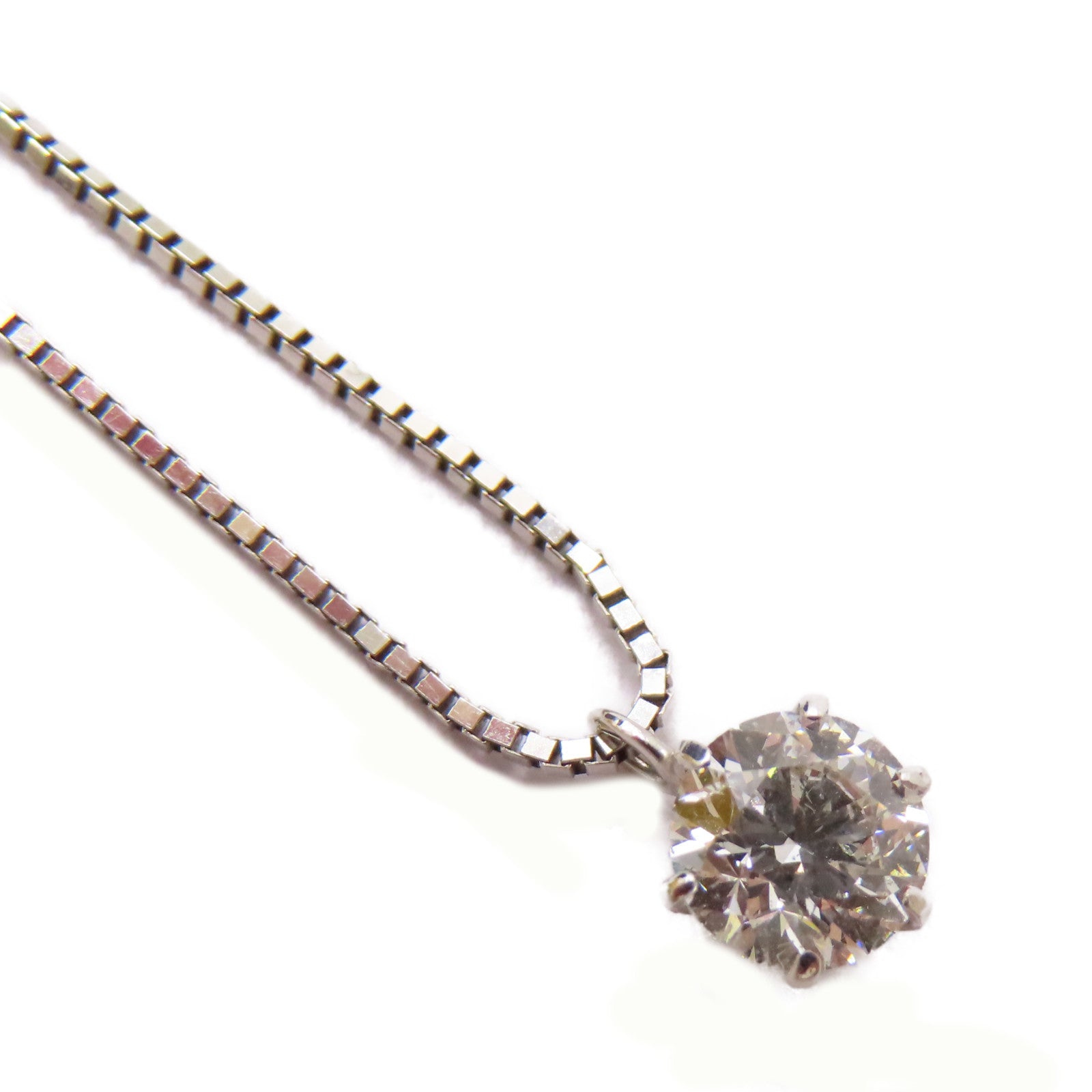 JEWELRY PT850鉑金Diamond Necklace 0.420ct鑽石項鍊