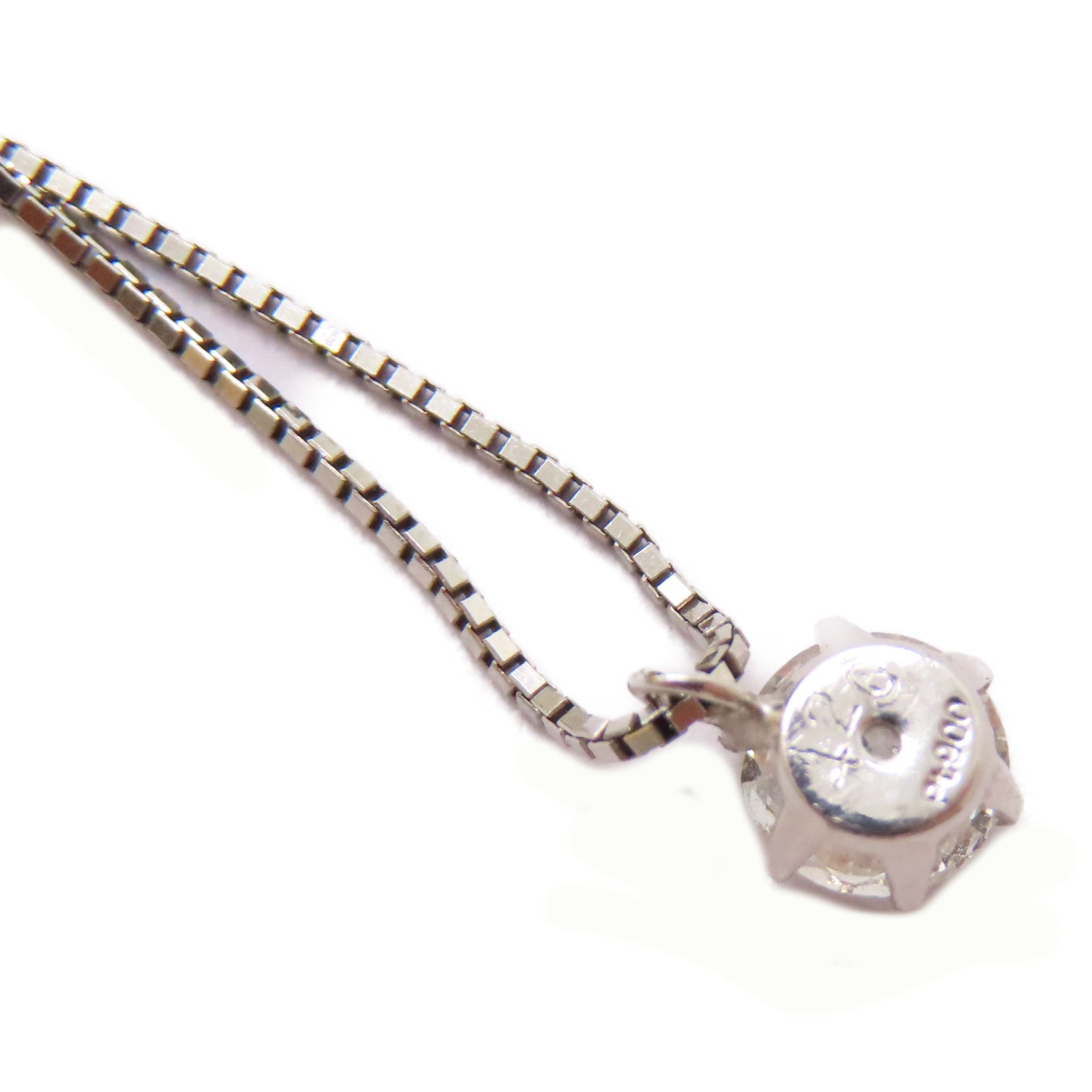 JEWELRY PT850鉑金Diamond Necklace 0.420ct鑽石項鍊