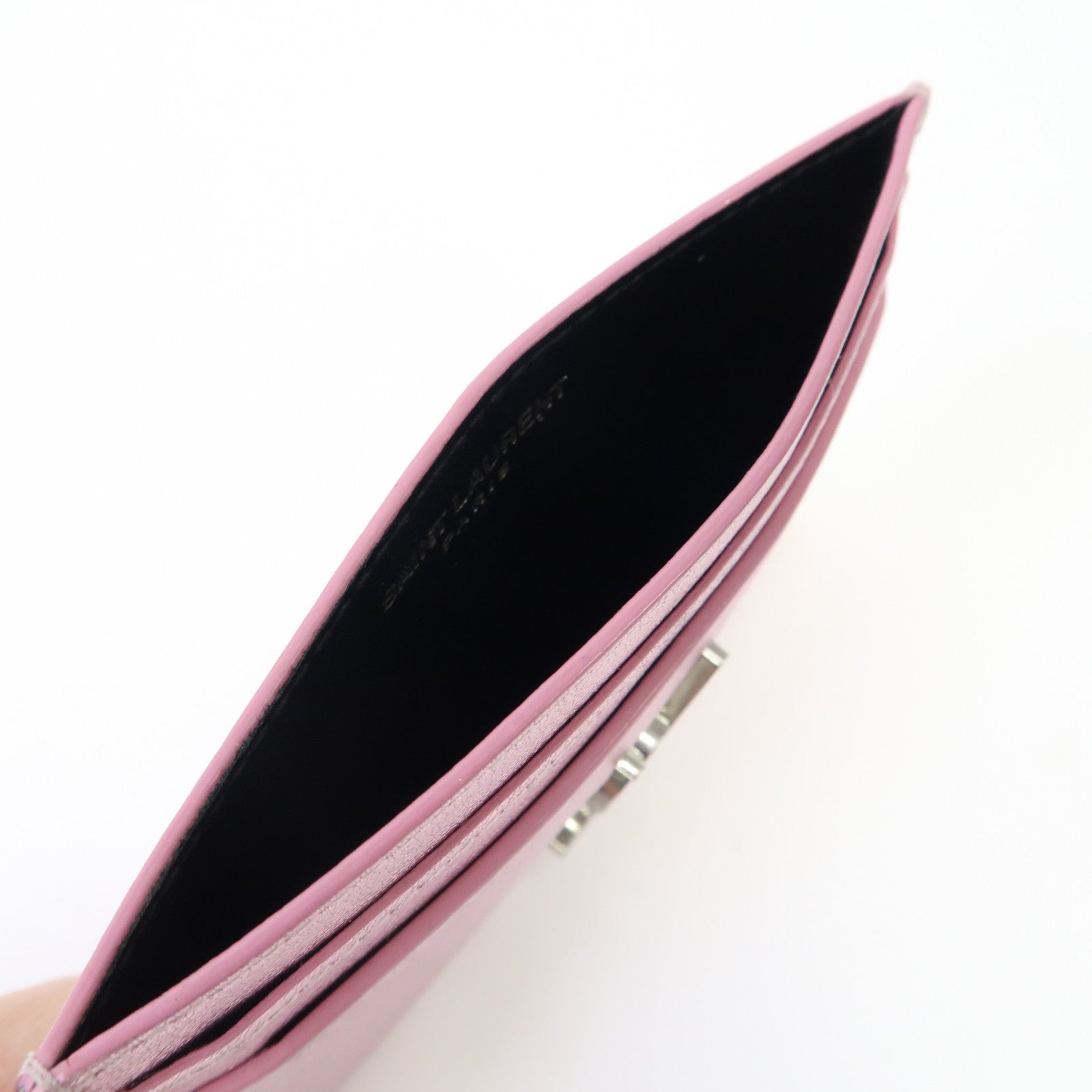 SAINT LAURENT 牛皮皮革Card Case卡片套紫色