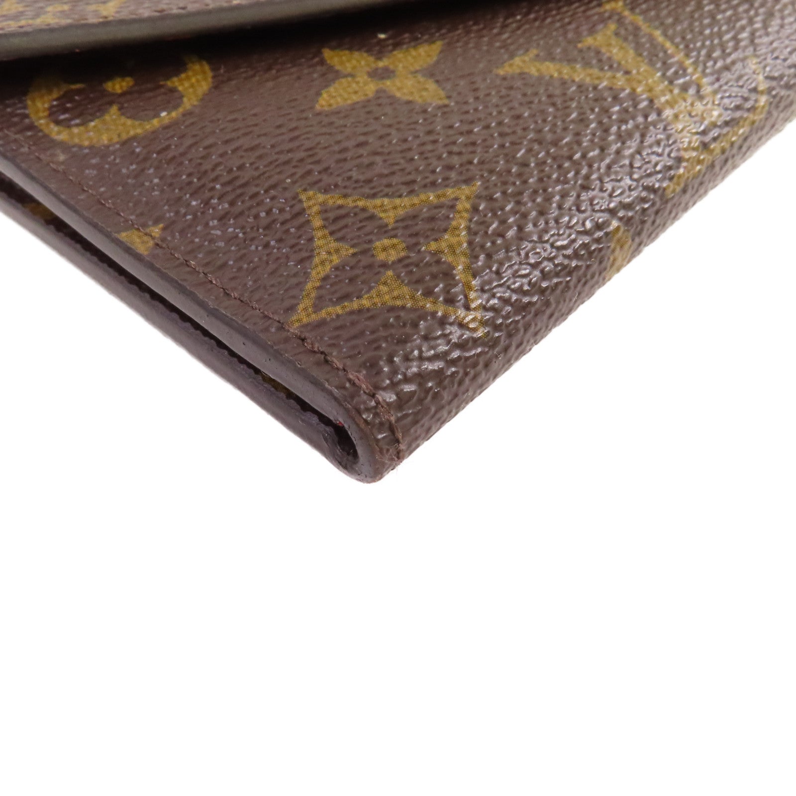 LOUIS VUITTON Monogram Josephine Long Wallet金扣長錢包啡色/紫紅色