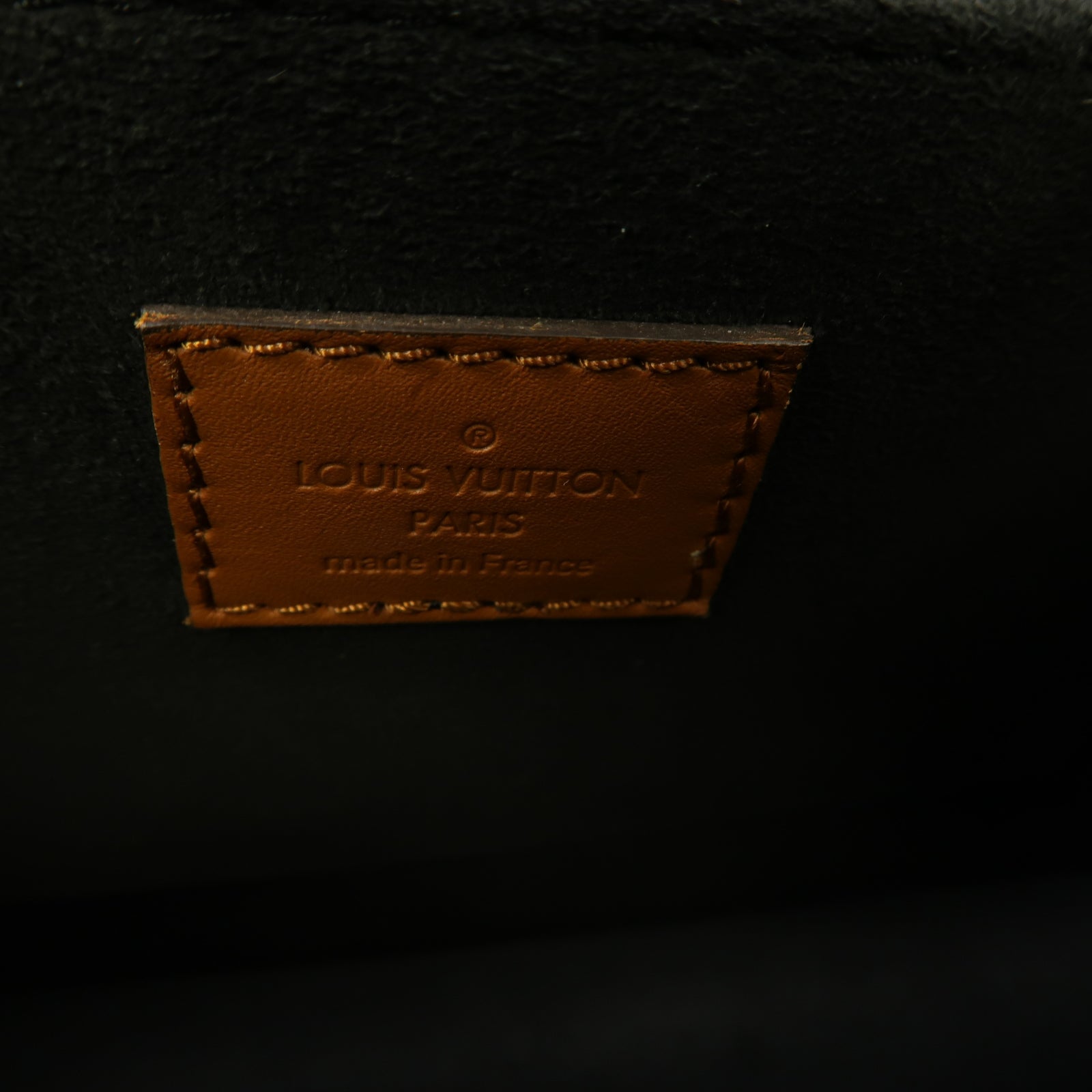 LOUIS VUITTON Monogram Reverse Dauphine金扣鏈帶肩背袋棕色